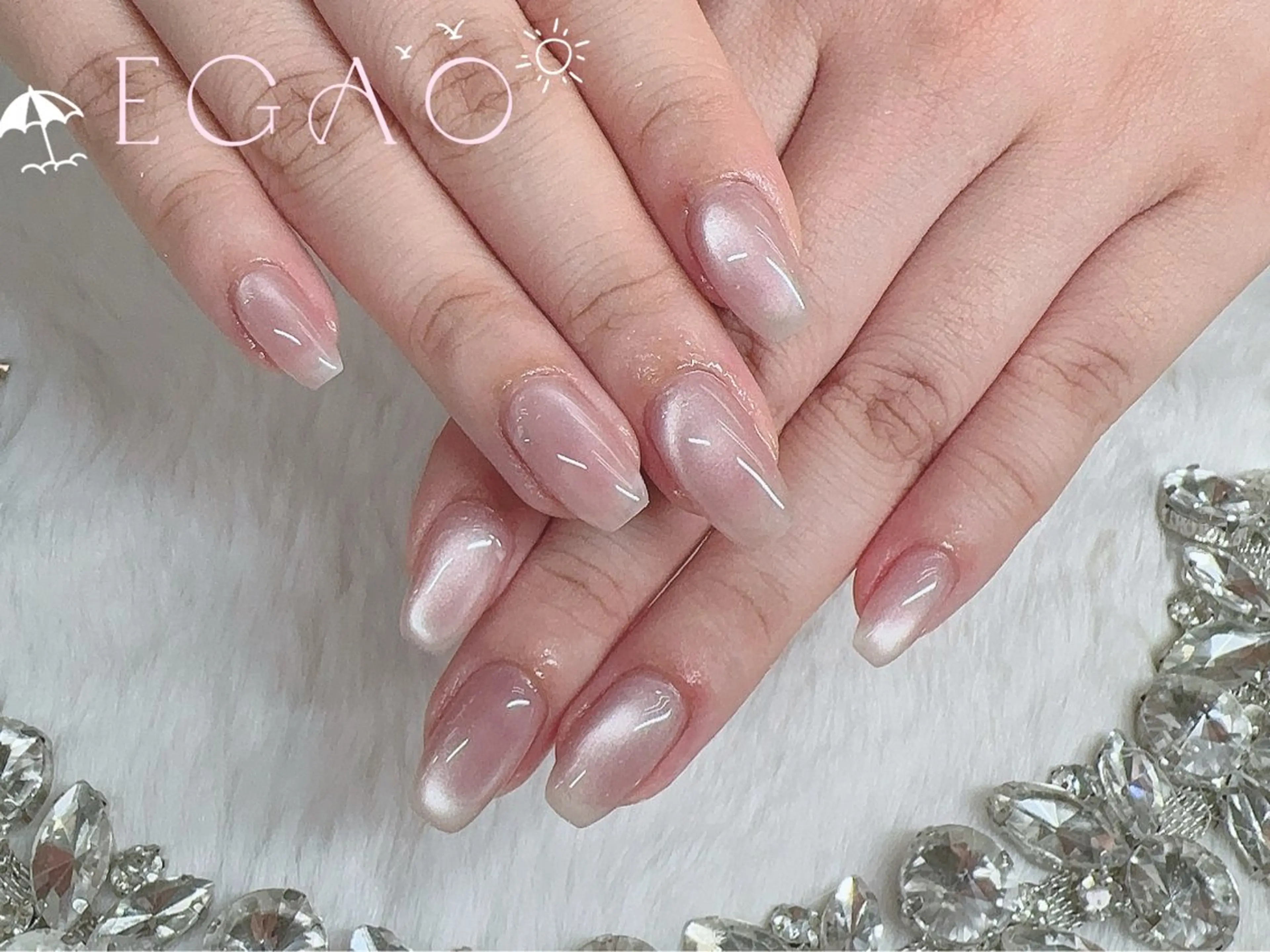 ネイル アートネイル フットネイル フレンチネイル ジェルネイル グラデーション ハンドネイル Egao Nail錦糸町店のネイルデザイン