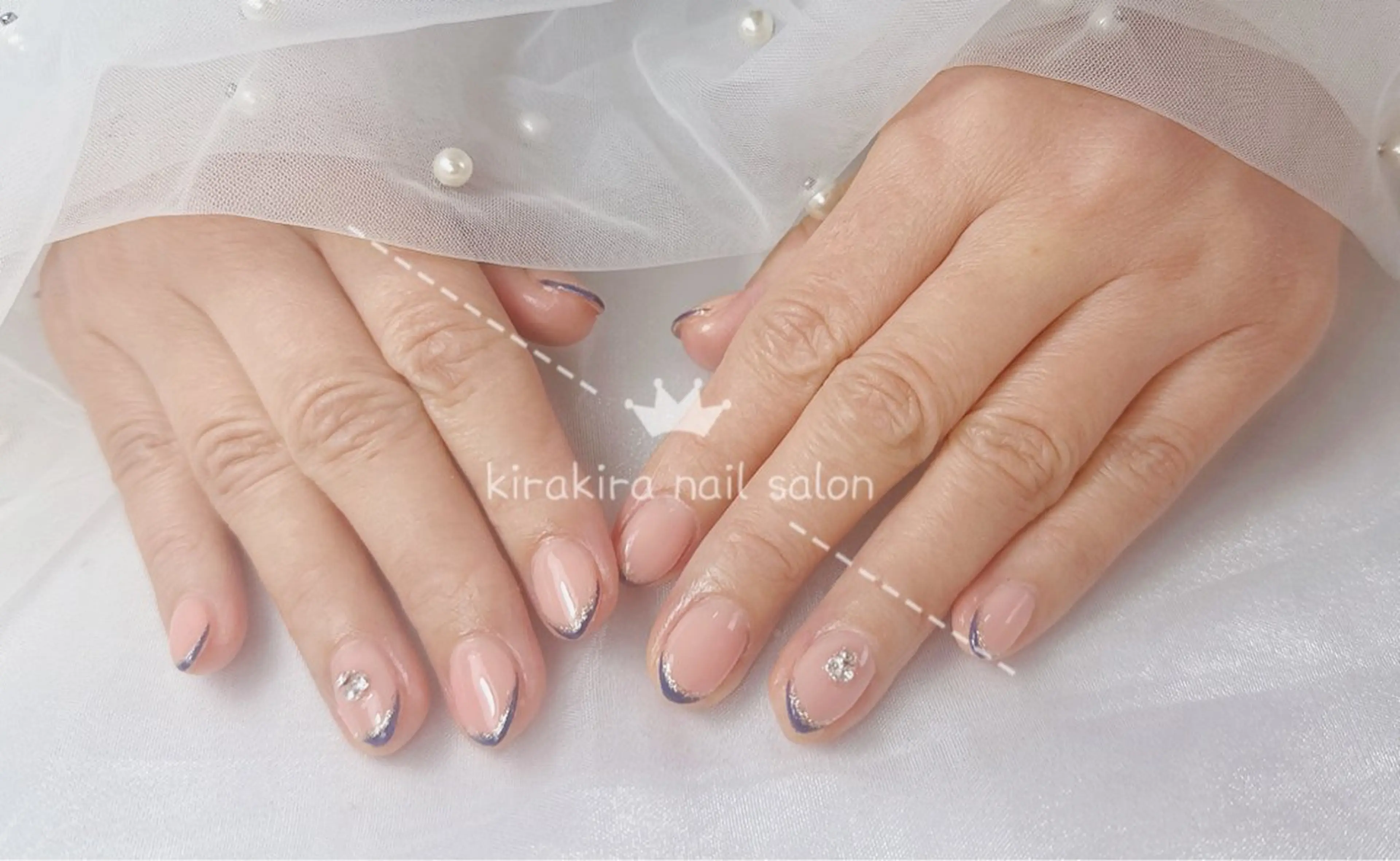 ネイル フレンチネイル オフィスネイル シンプルネイル Kirakira Nail salonのネイルデザイン