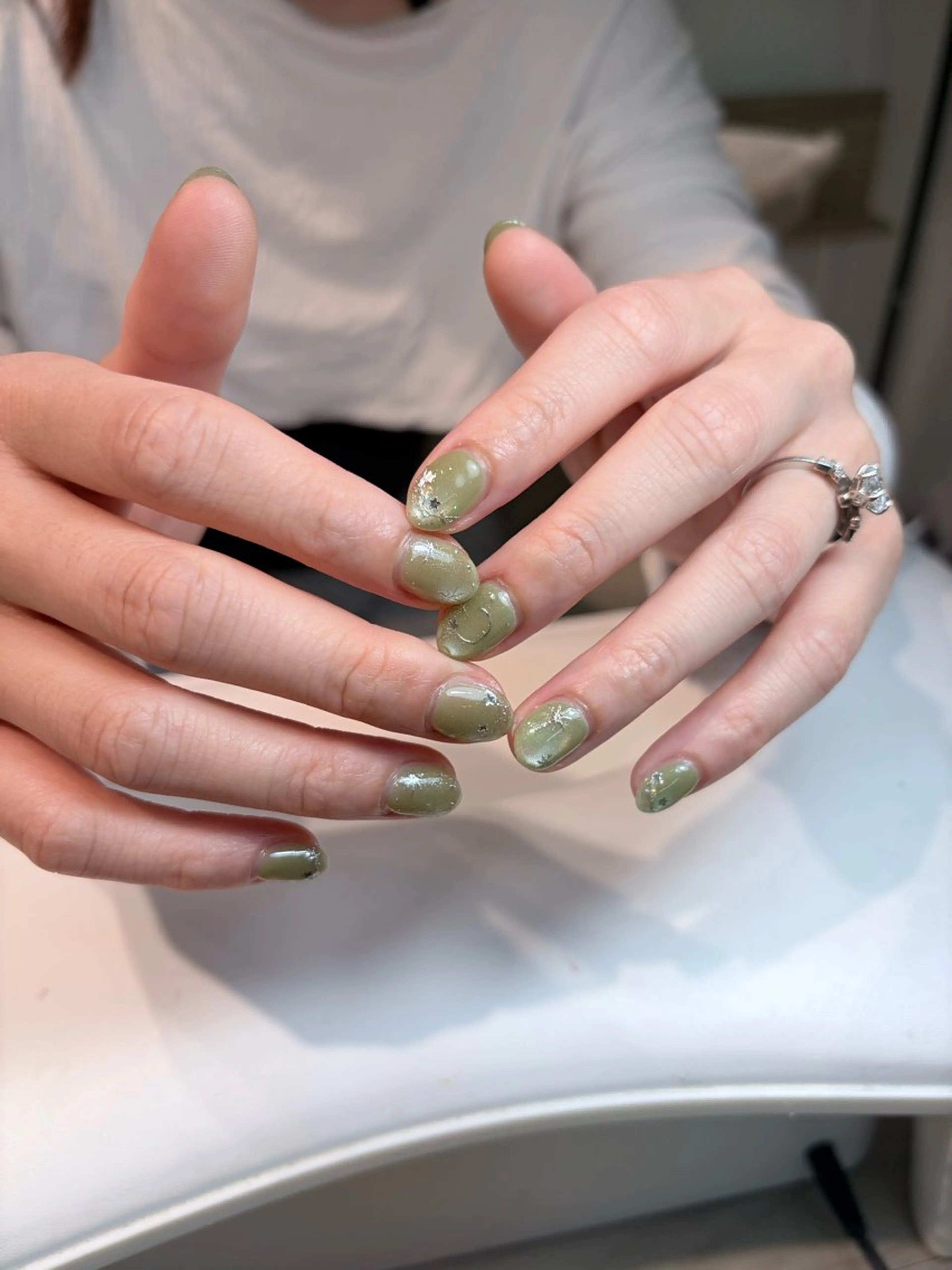ネイル 韓国ネイル シンプルネイル ワンホンネイル ハンドネイル n2 nail daikokuchoのネイルデザイン