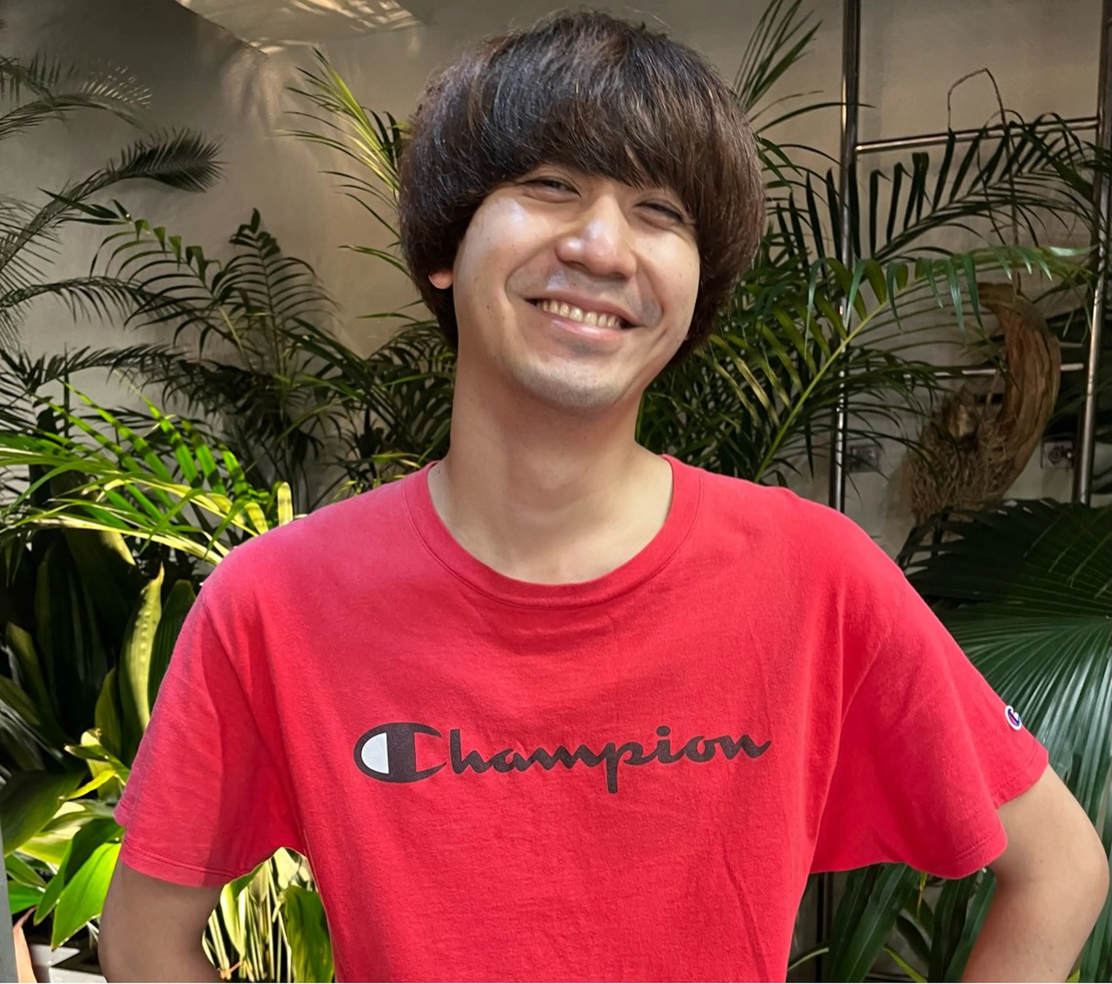 メンズ マッシュ ブリーチ/縮毛矯正 ❤️‍🔥シンノスケのヘアスタイル