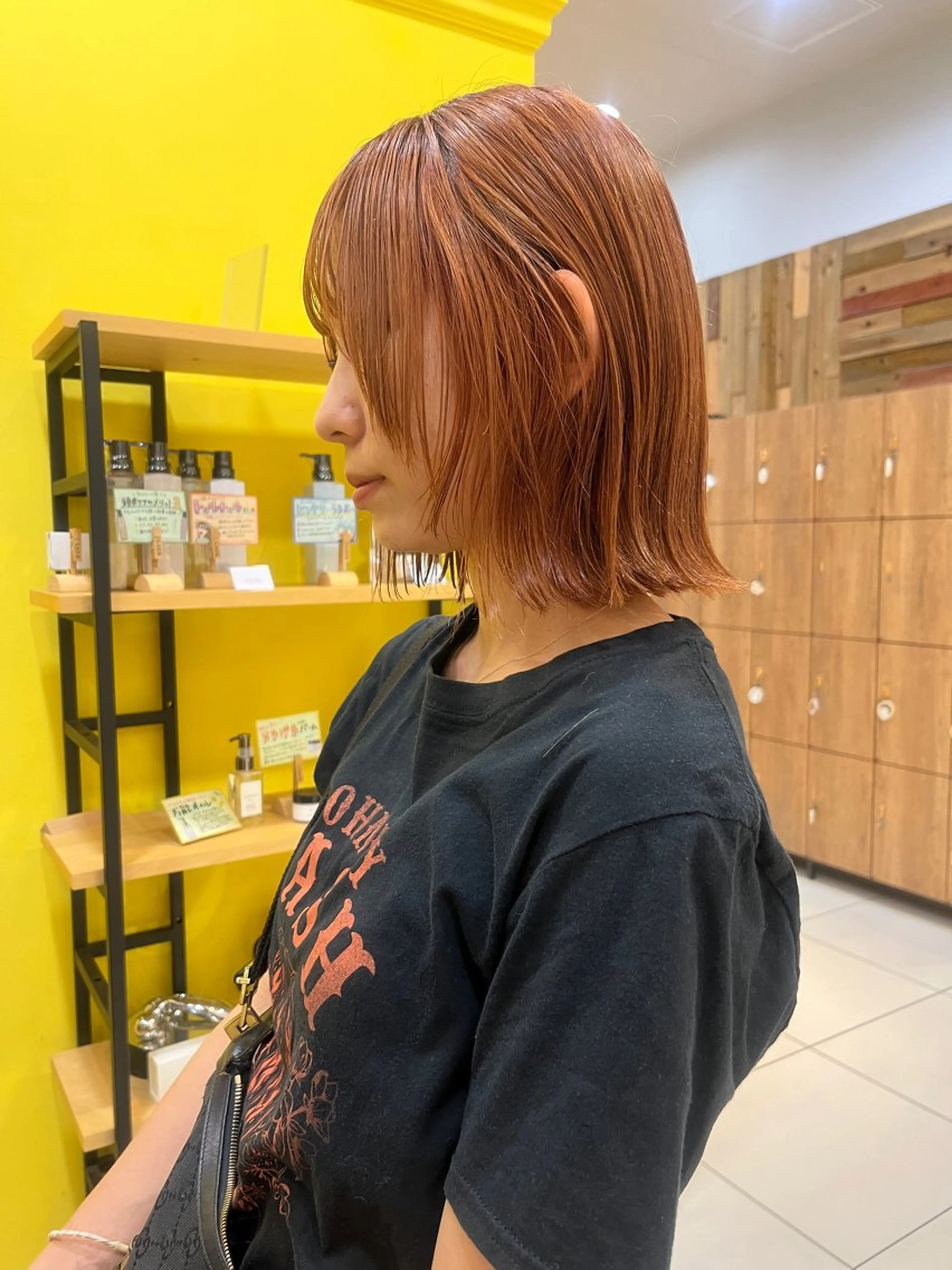 カラー 黒田瀬奈/ボブ まろやかベージュのヘアスタイル