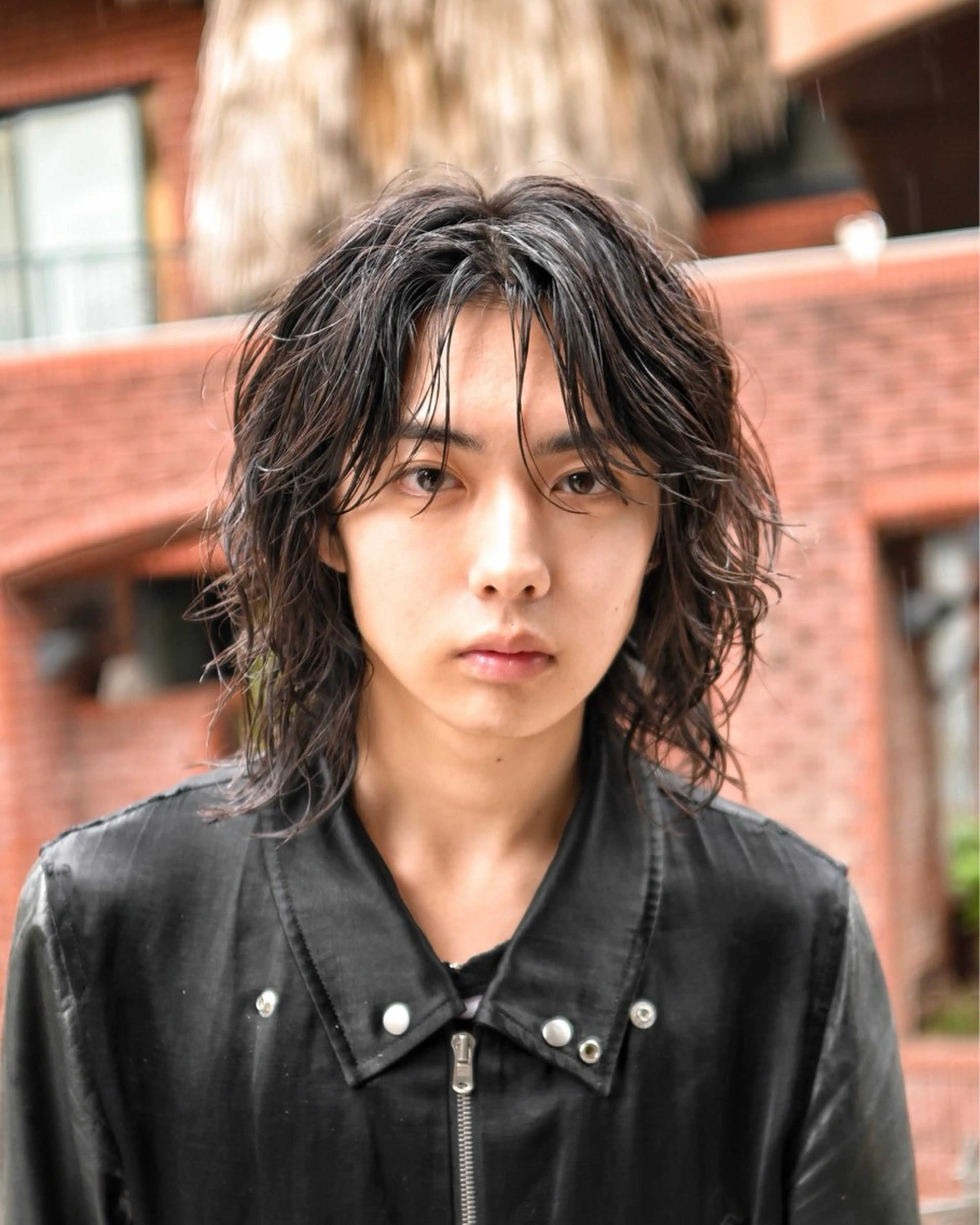 ミディアム パーマ メンズ カット fifth 菅崎愛斗のヘアスタイル