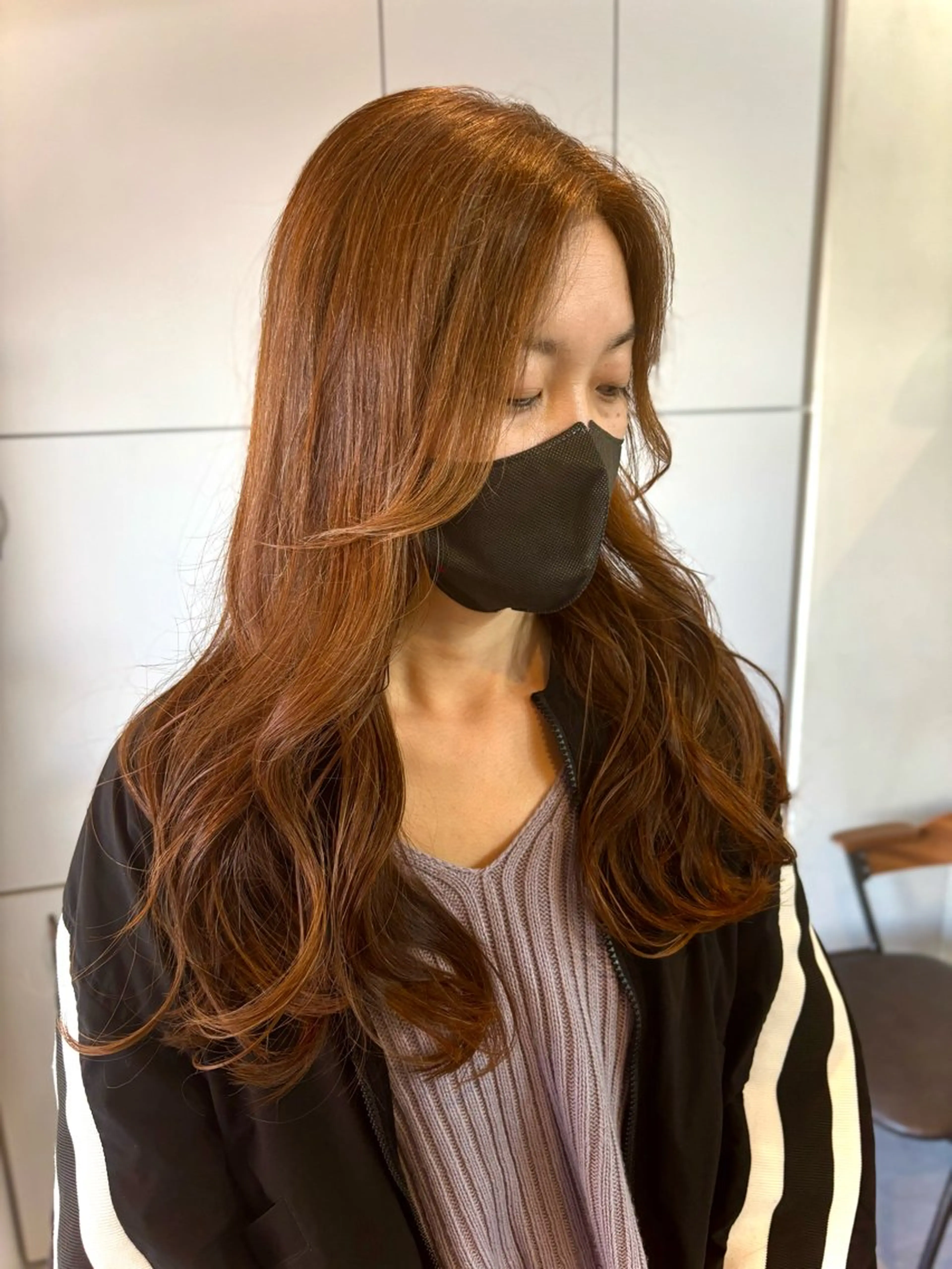 ロング ヘアアレンジ 顔まわりレイヤー レイヤーカット nico麻生　長谷川 裕月のヘアスタイル