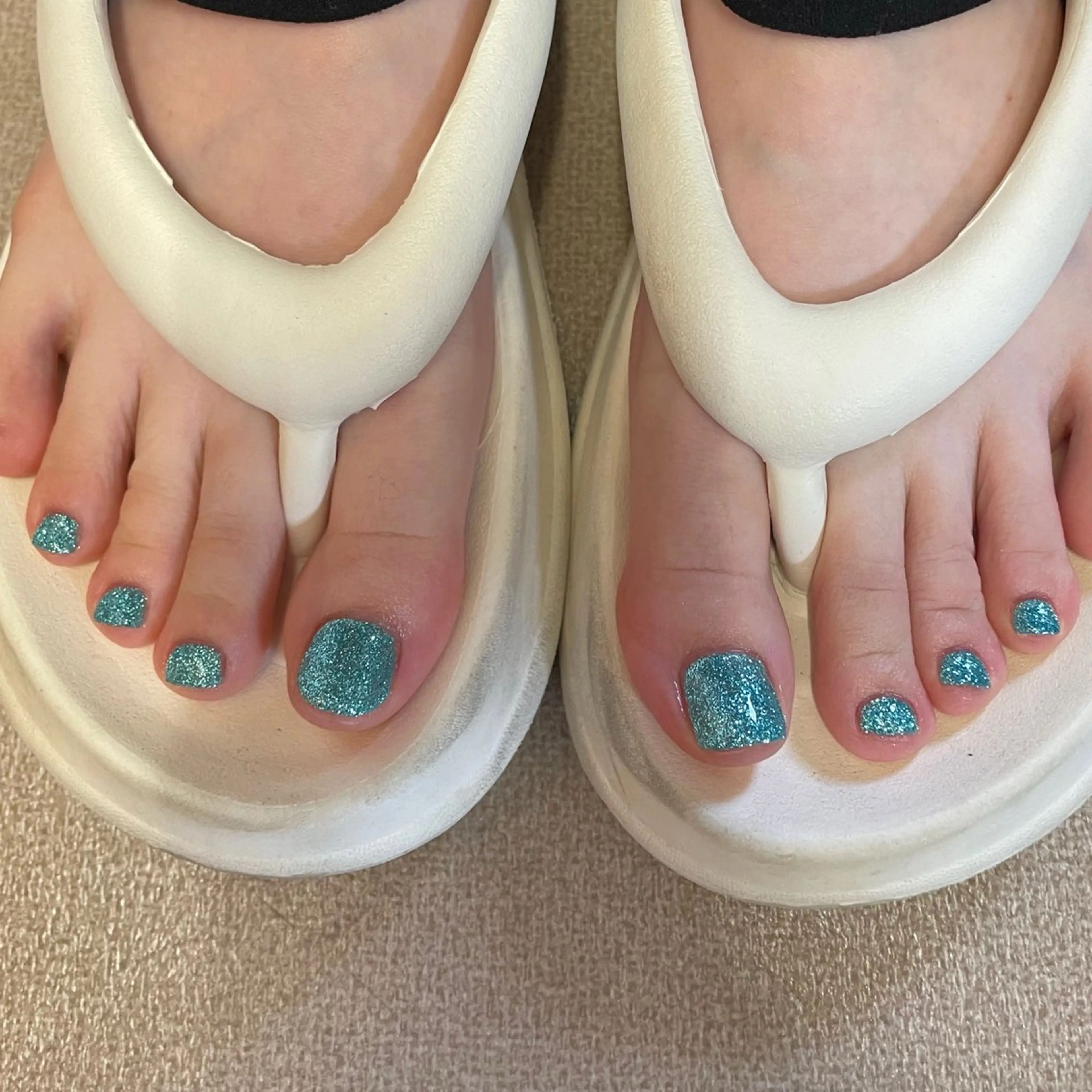 フットワンカラー・ラメ👣✨の写真