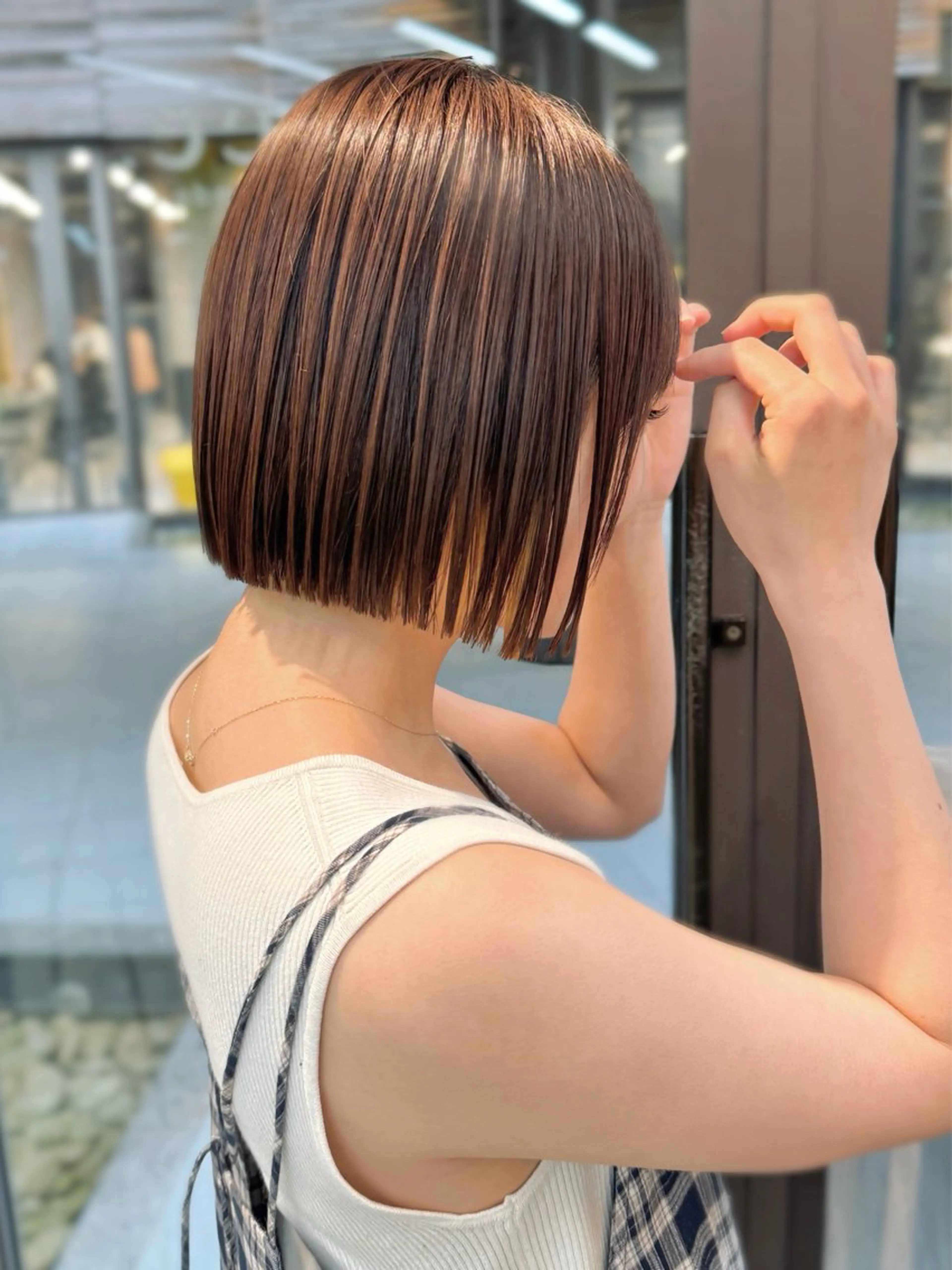 ショート パーマ ボブ カット 縮毛矯正 トリートメント ボブ/ショート /パーマ/shinのヘアスタイル
