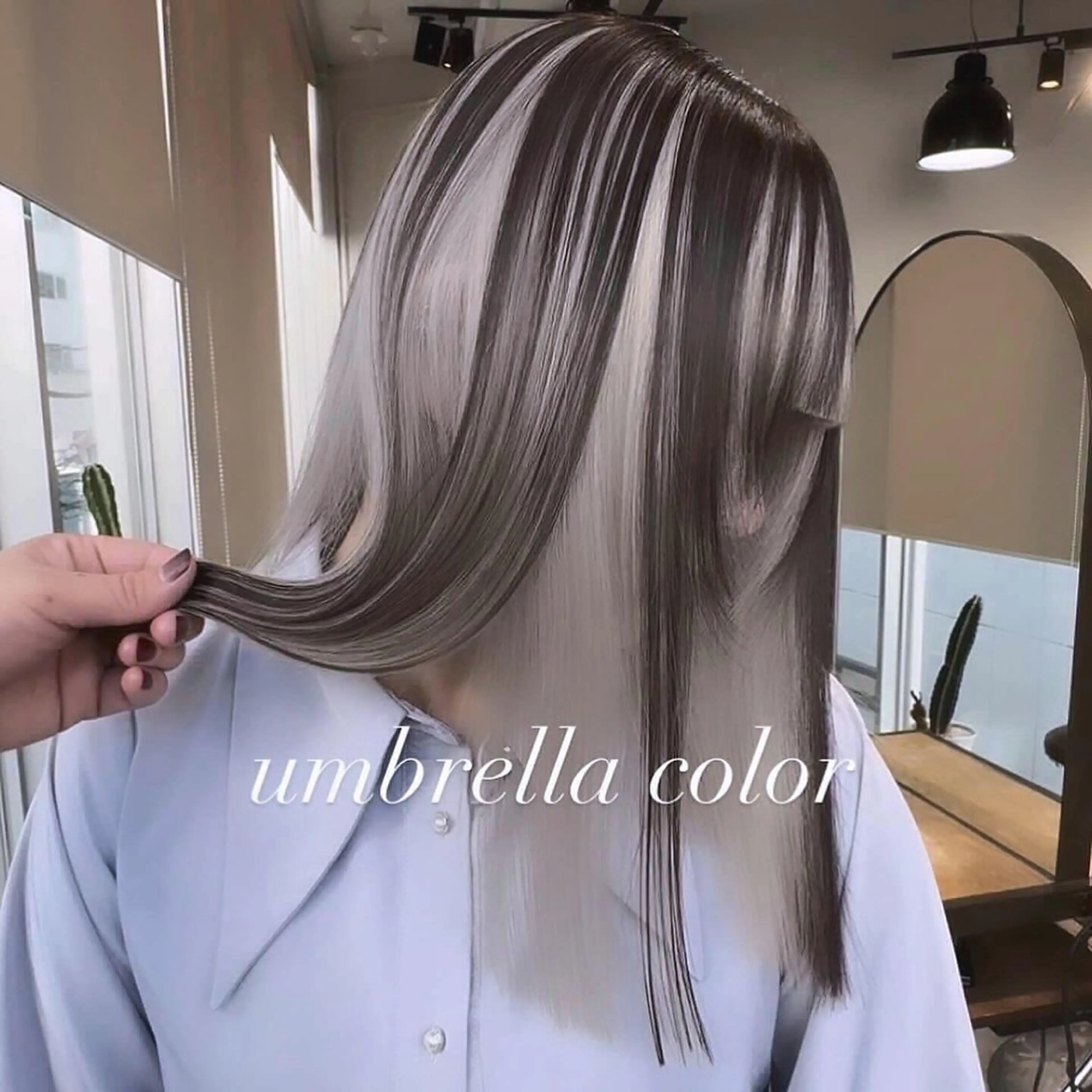 セミロング カラー カット ヘアカラー トリートメント ヘアセット 💜ハイトーン💛 マジカルかいちゃんのヘアスタイル