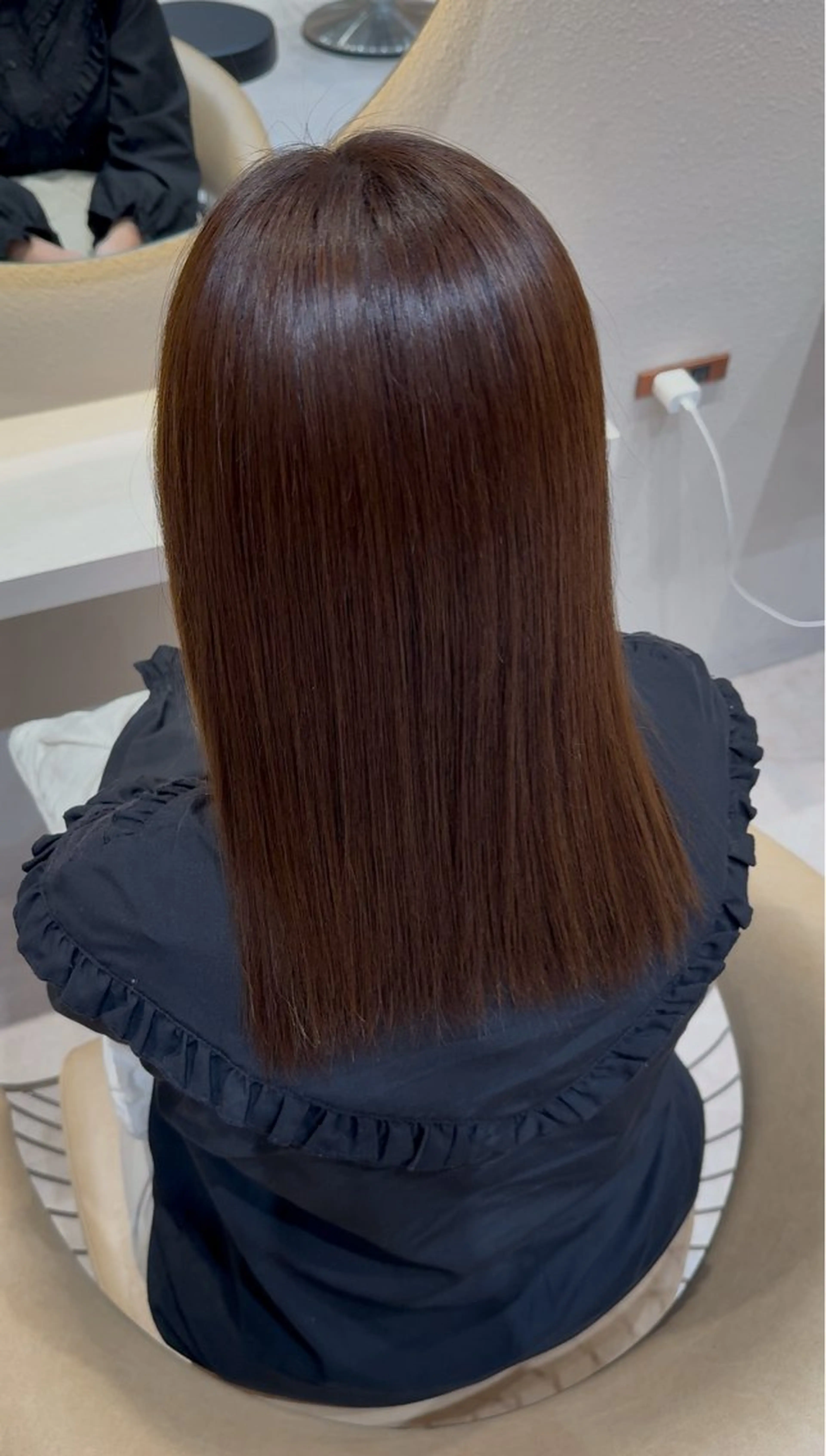 セミロング 縮毛矯正/透明感/ 松葉 晃明のヘアスタイル