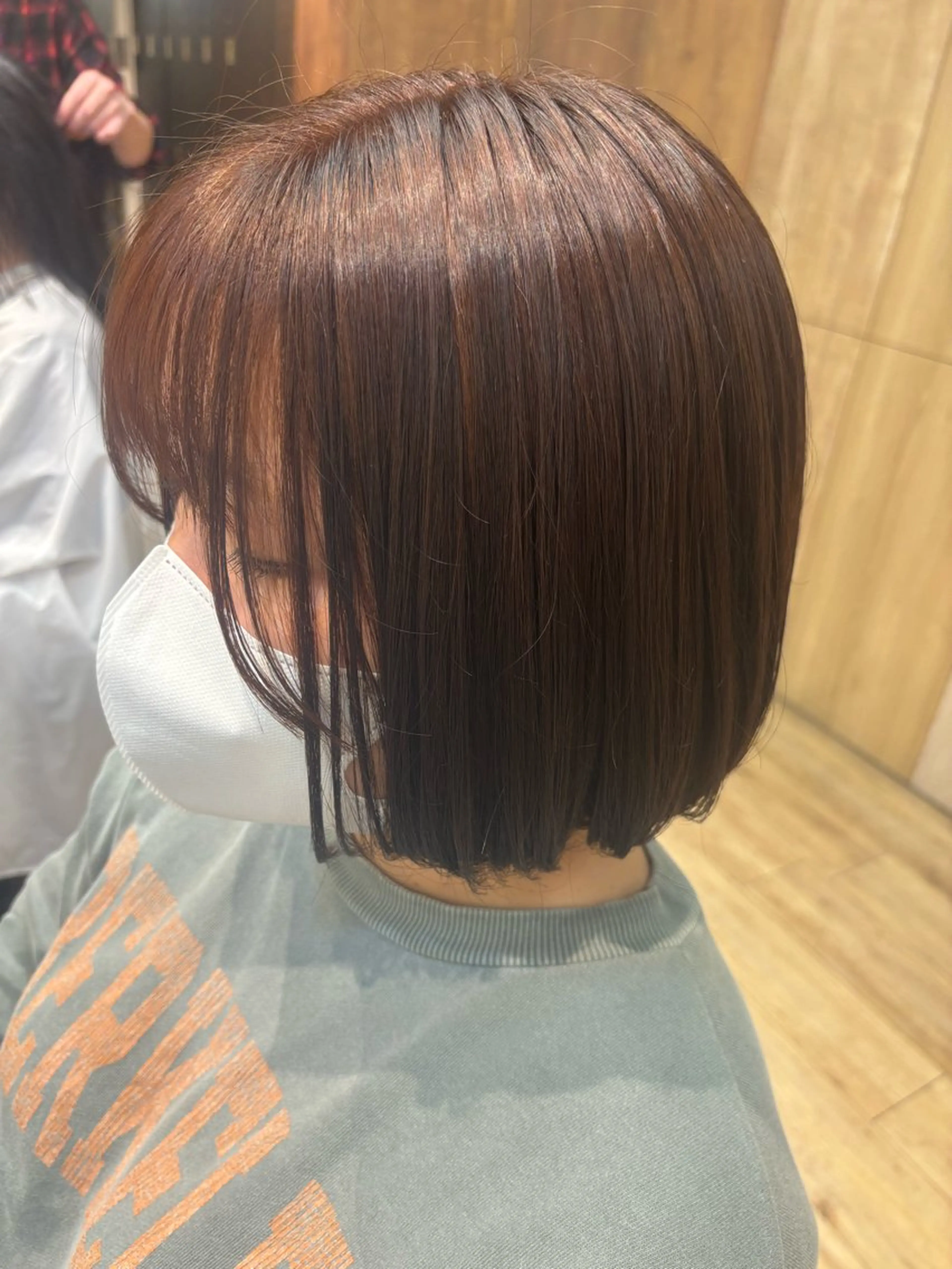 ミディアム ヘアカラー ゆうこ🍀髪質改善/ ストレート/艶カラーのヘアスタイル