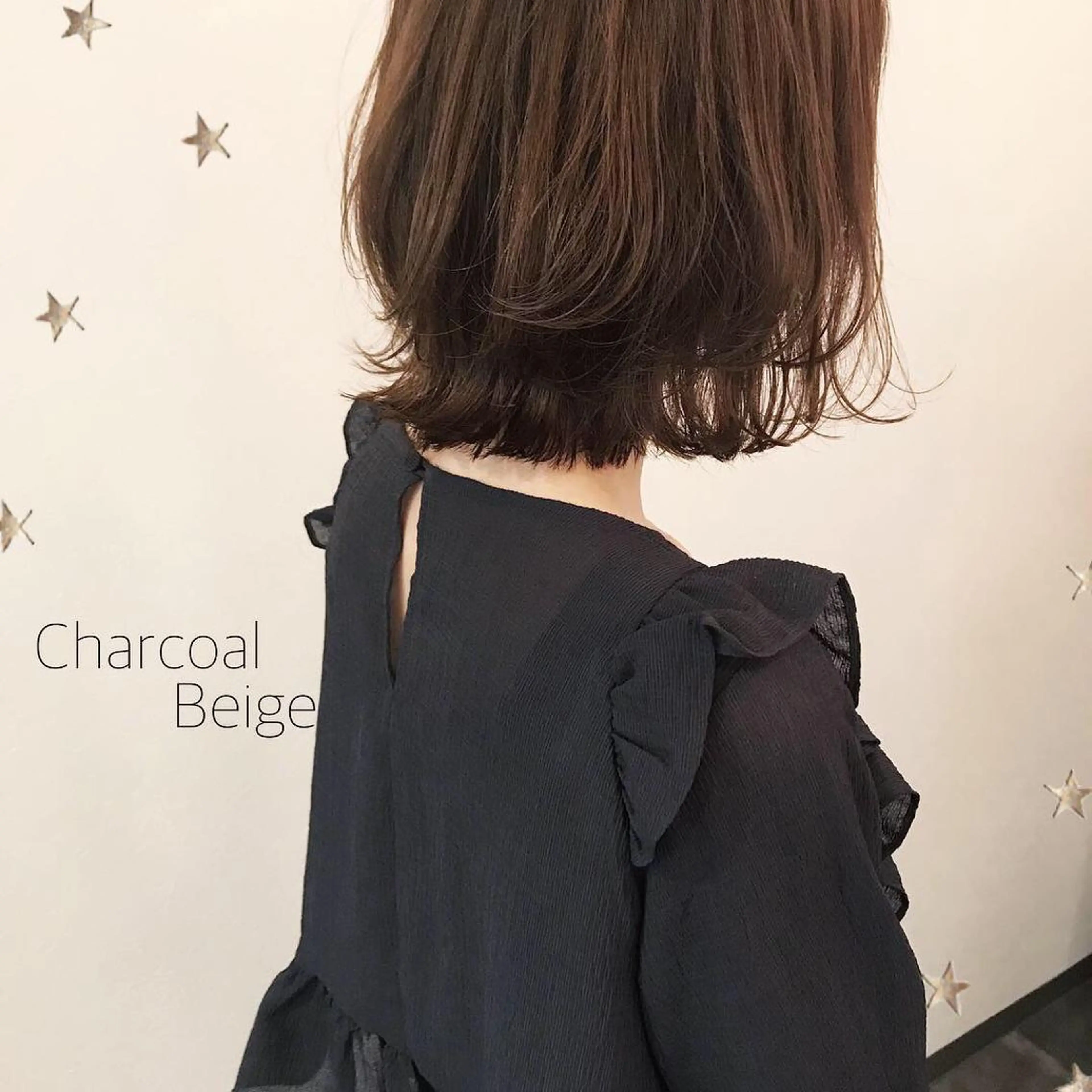 ミディアム カラー 市川 千夏のヘアスタイル