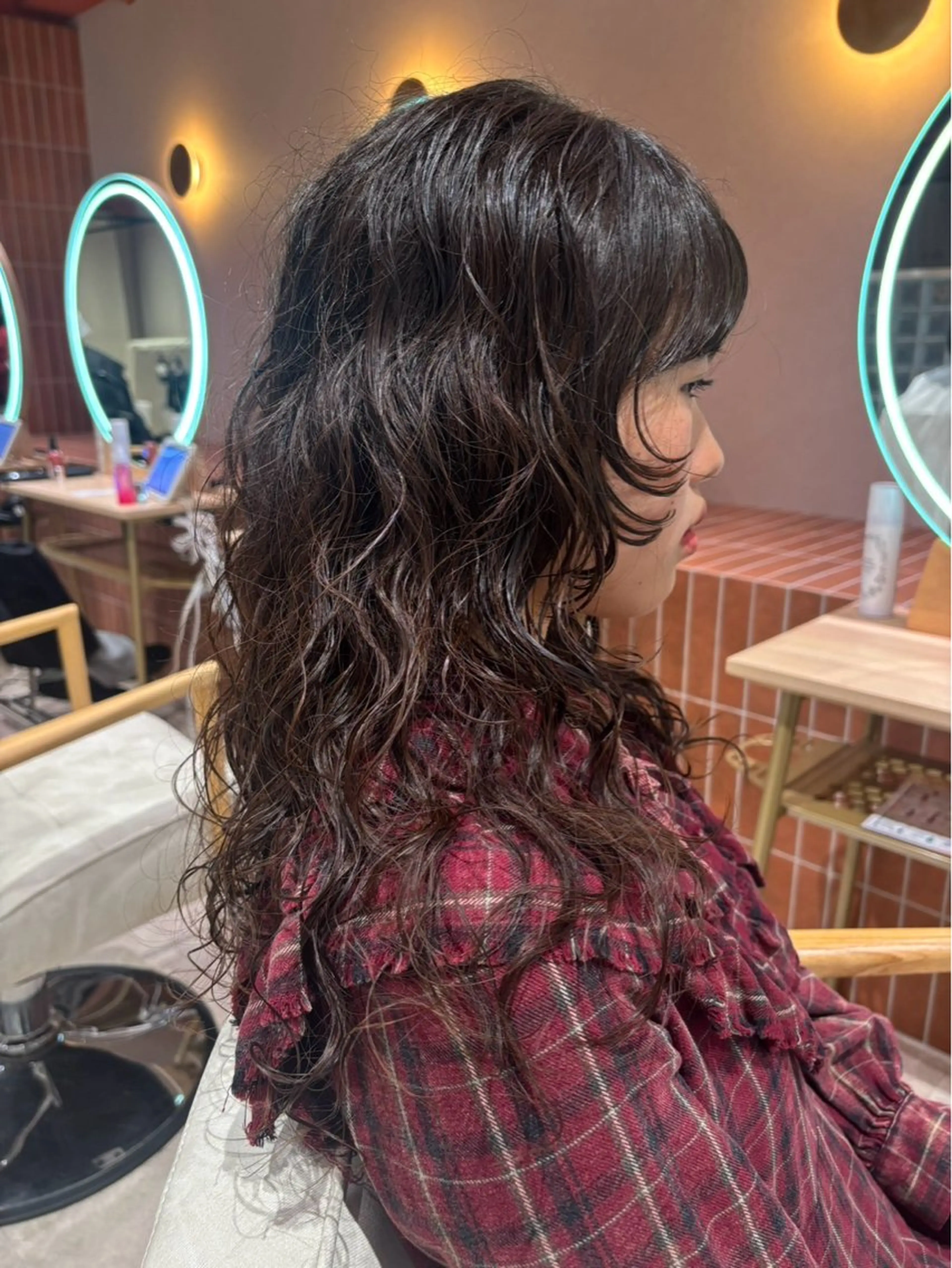 ロング パーマ カット パーマ サナ/ 立川美容師🪽のヘアスタイル