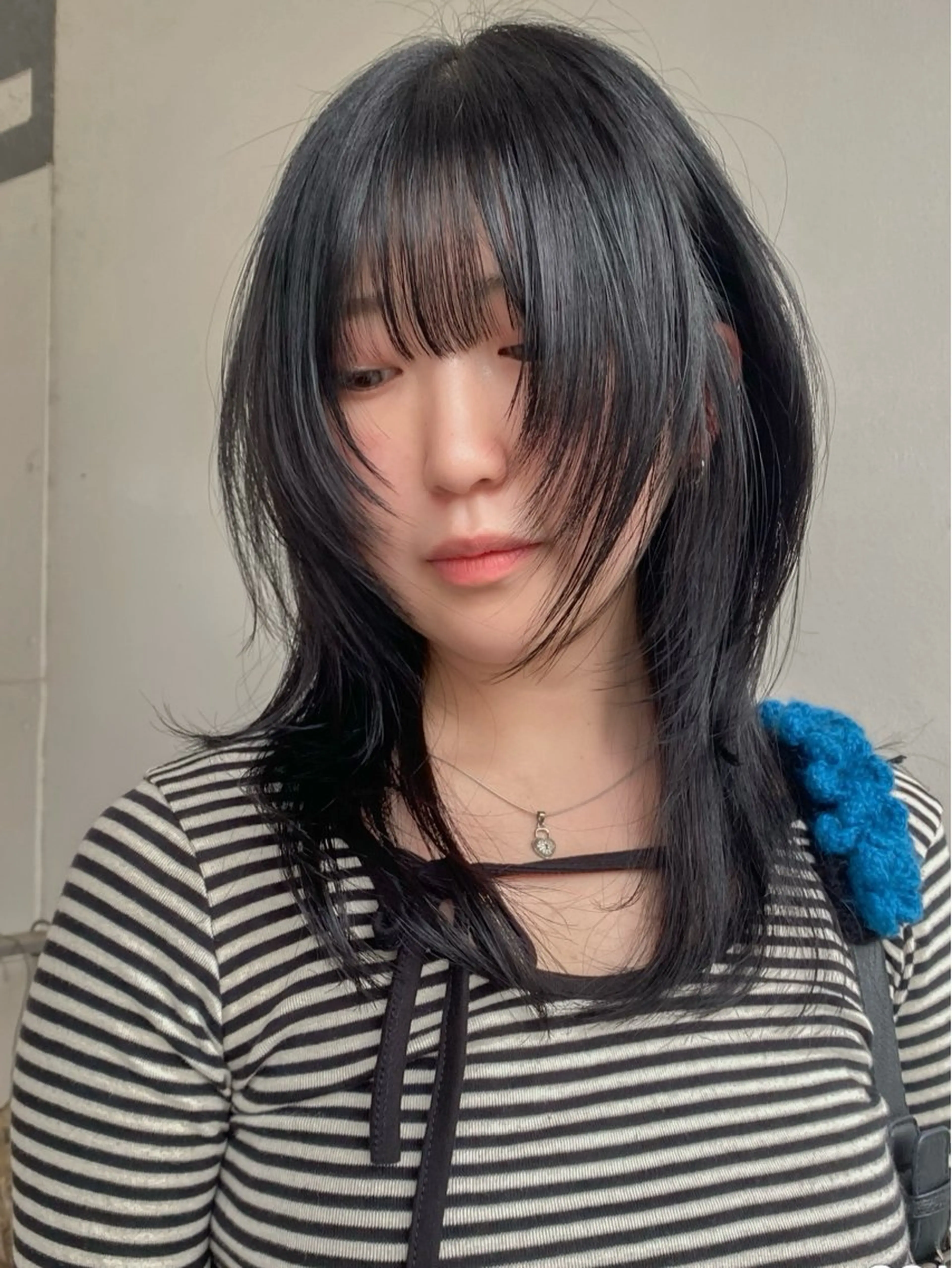 ミディアム カラー ヘアアレンジ 透明感カラー レイヤーカット カット ヘアカラー トリートメント 🎀韓国レイヤー 🎀白石菜々のヘアスタイル