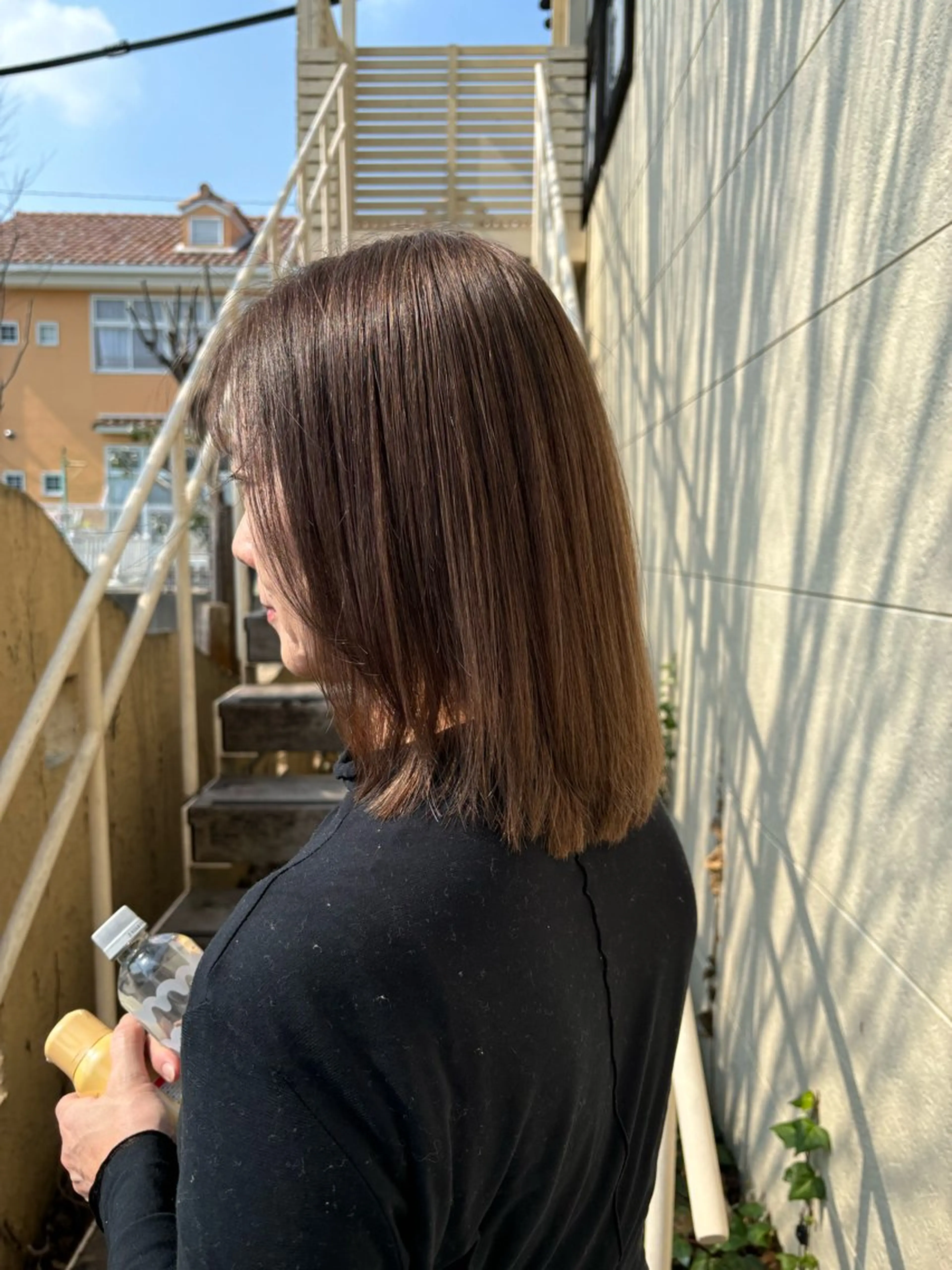 ミディアム ヘアカラー ルプラボウ／艶カラー ／髪質改善／アサミのヘアスタイル