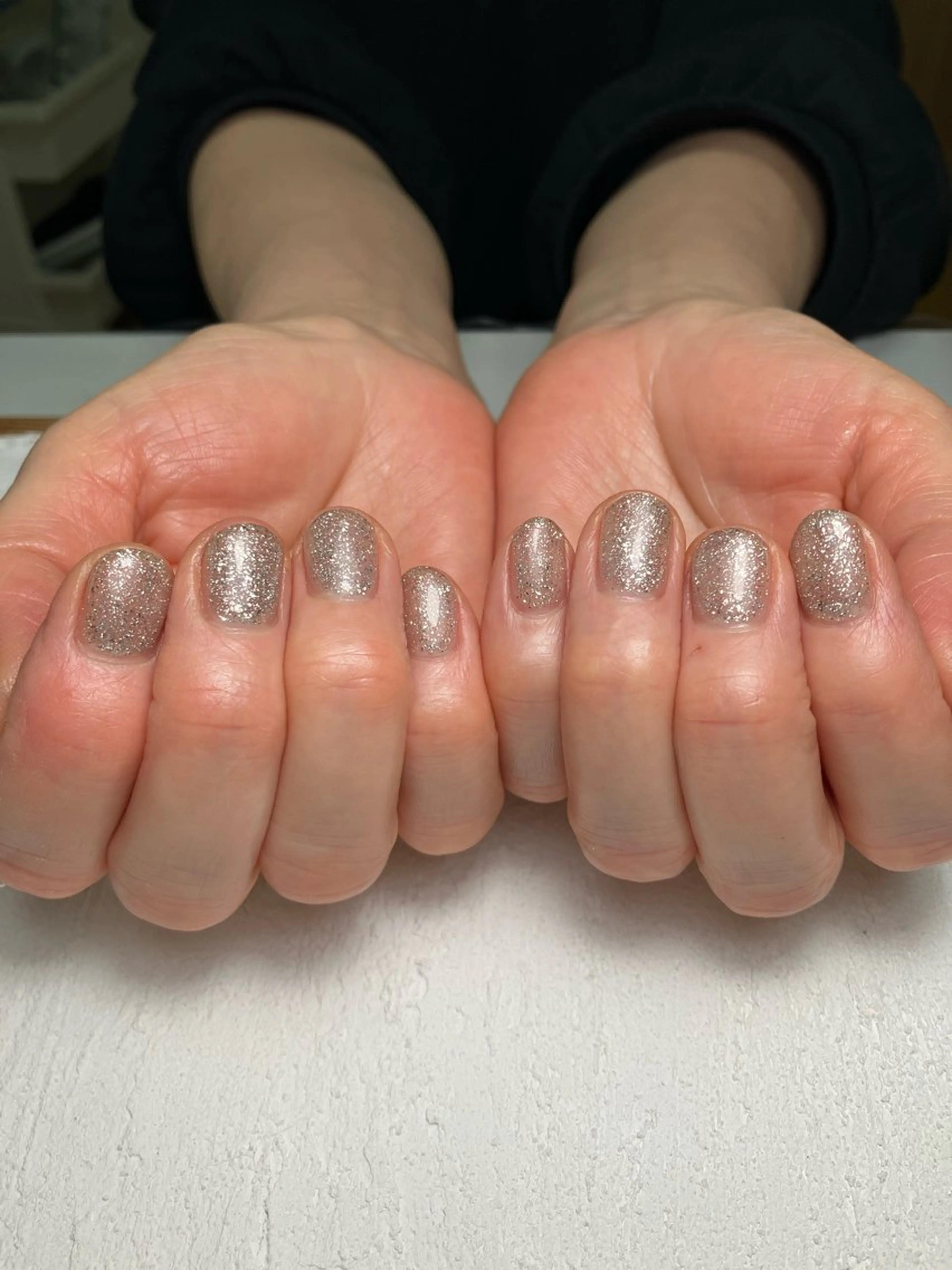 ネイル フラッシュネイル ジェルネイル グリーン シルバー 春ネイル 自宅サロンBloom 橋本のネイルデザイン