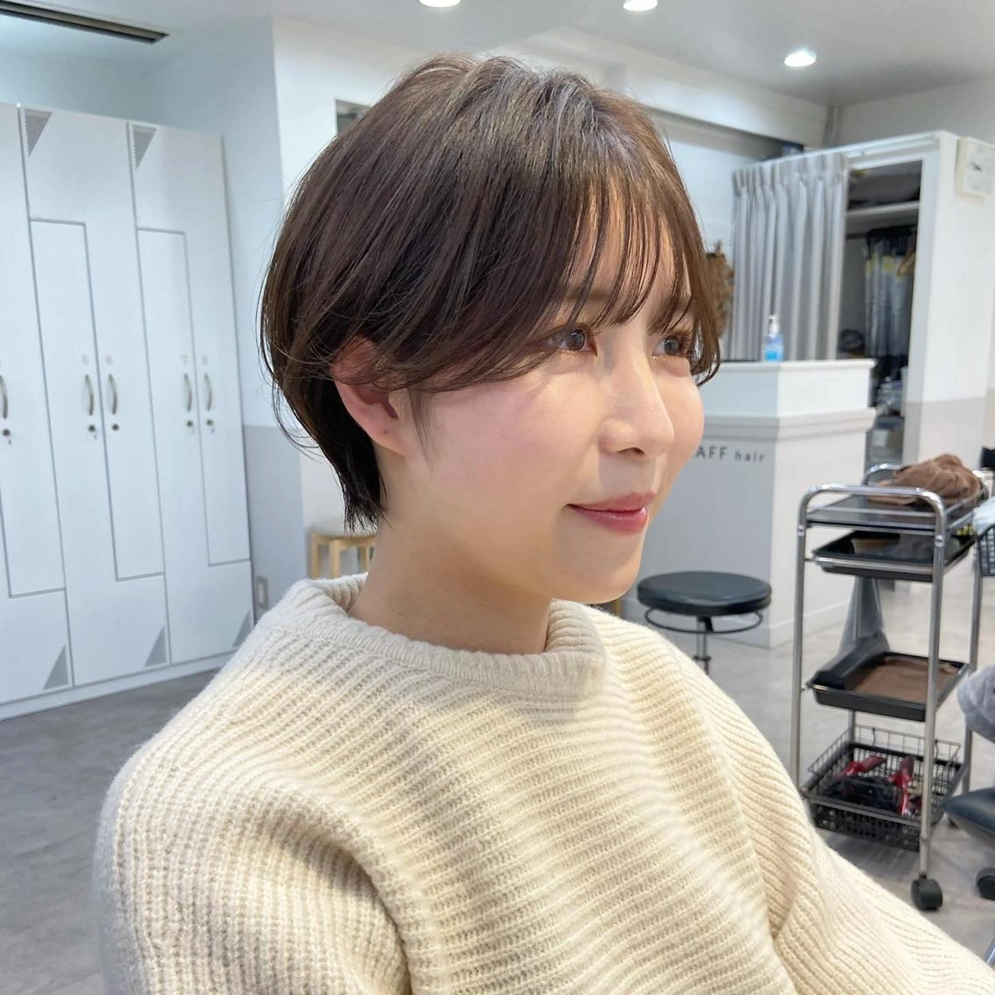 ショート カラー 山下夕月 ショート🫧ボブのヘアスタイル