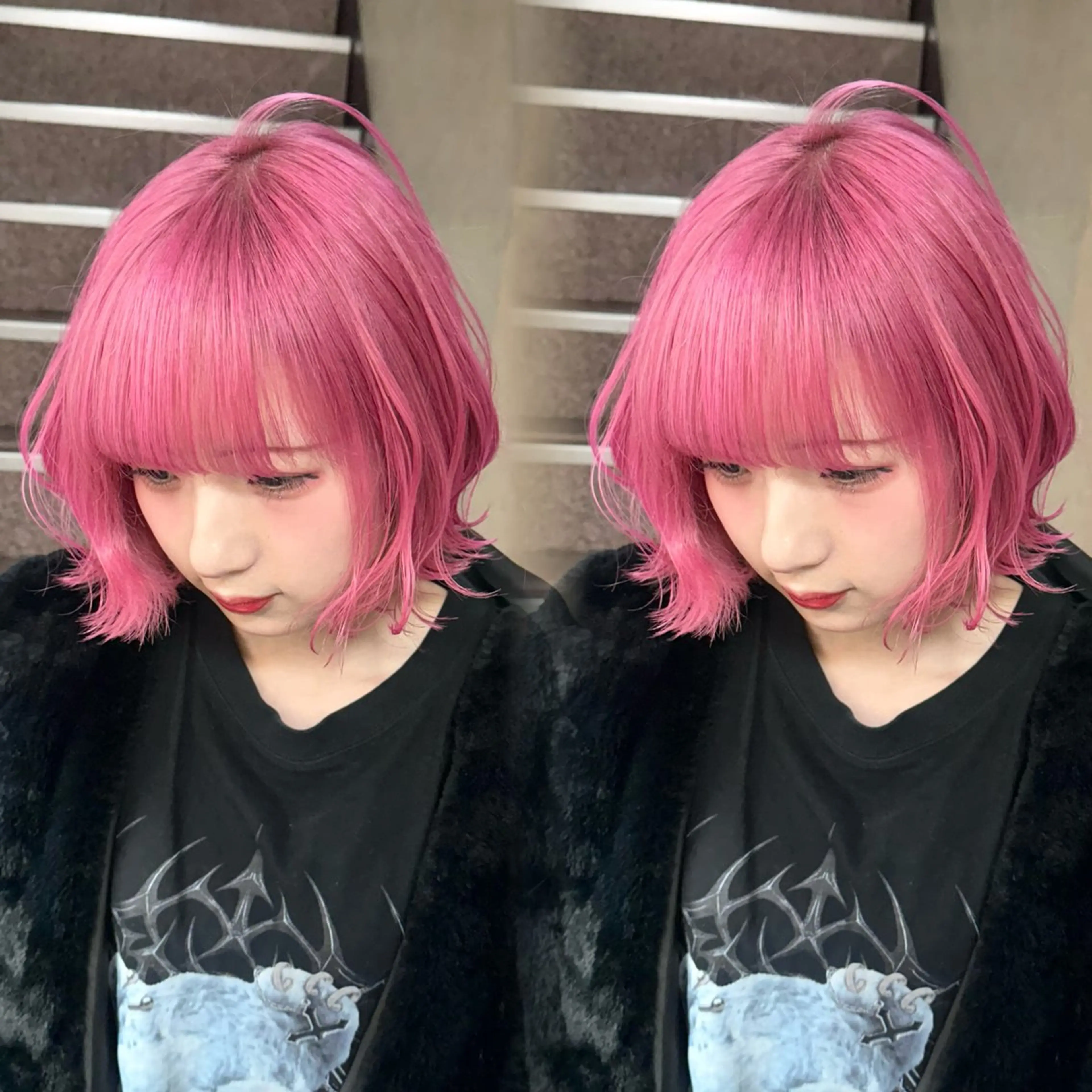 ショート カラー ヘアカラー ainya/心斎橋 /ハイトーン/カラーのヘアスタイル