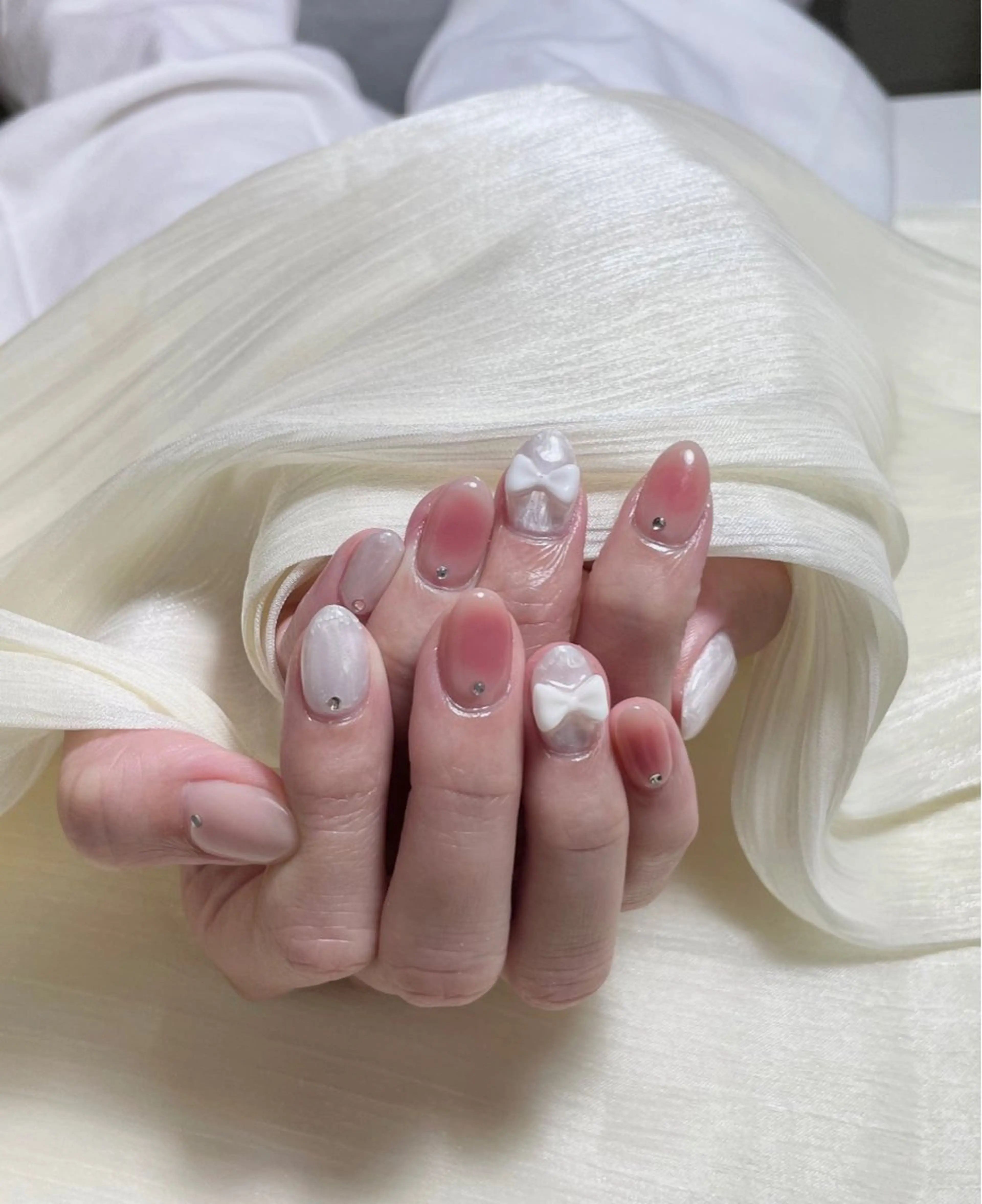 ネイル ハンドネイル ハンドケア 🍑 momo_nailのネイルデザイン