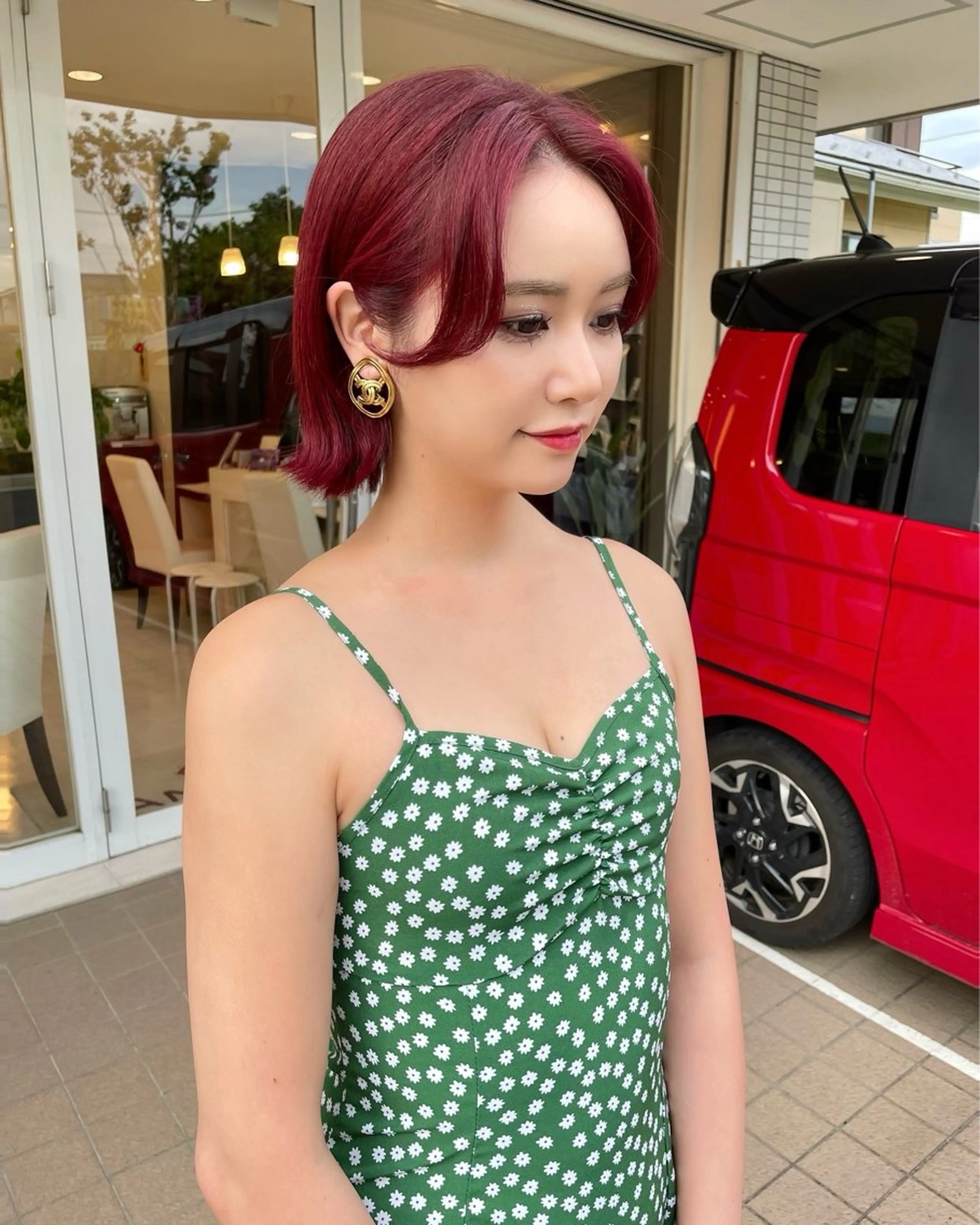 ミディアム 武田 清久のヘアスタイル