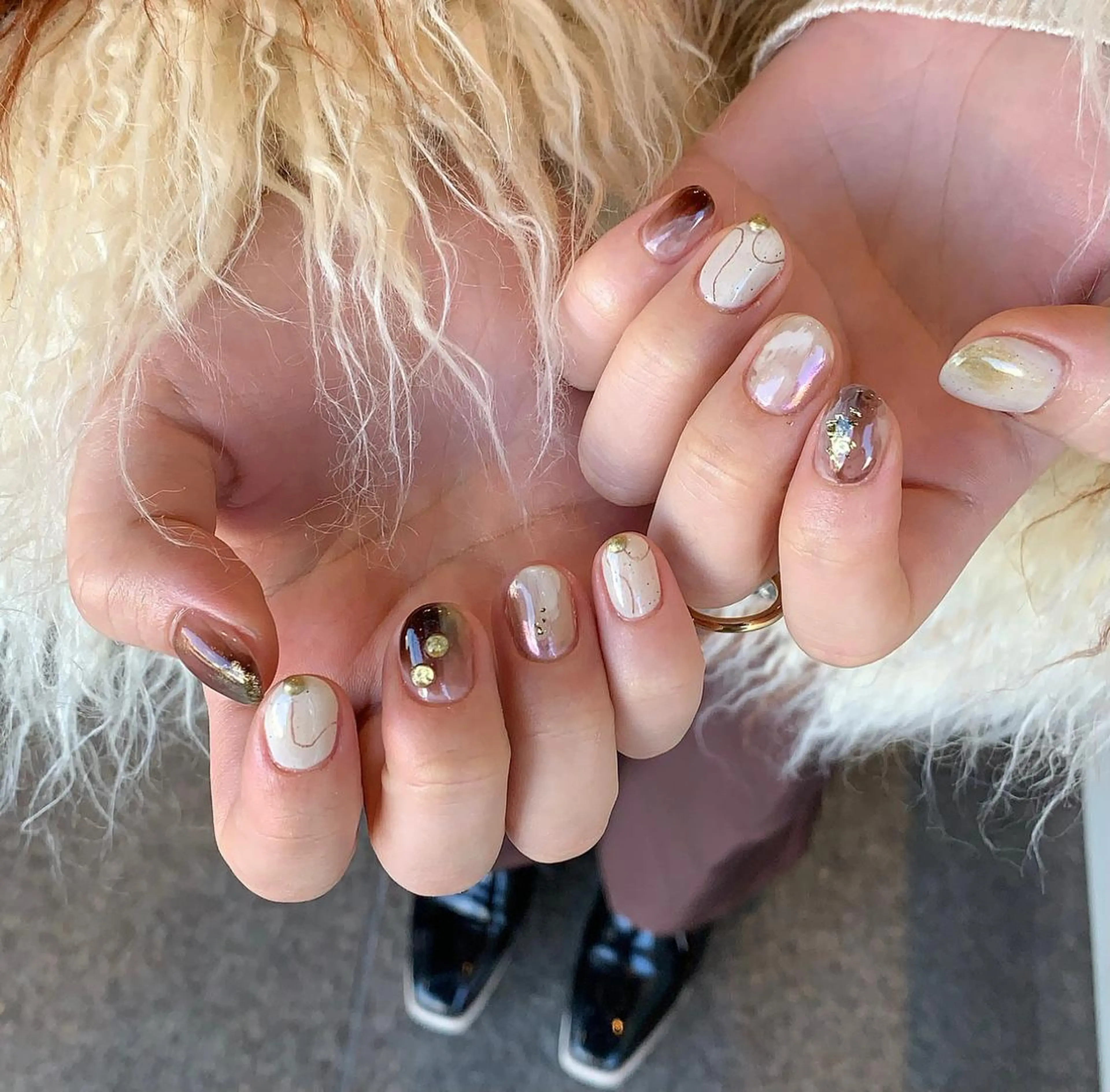 ネイル ハンドネイル にしぐち はるかのネイルデザイン