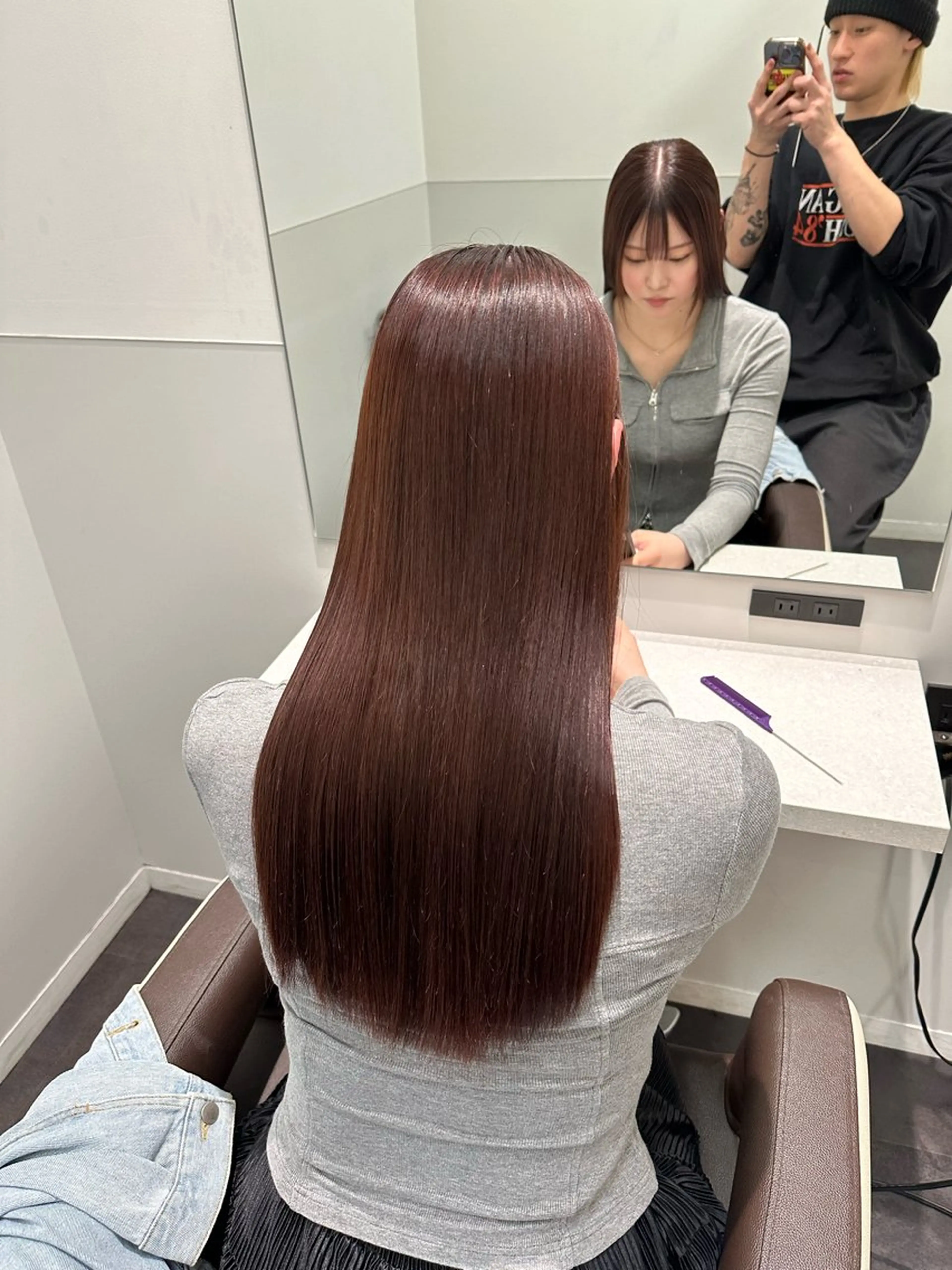 セミロング 美髪特化✨ 伊織✨縮毛矯正✨のヘアスタイル