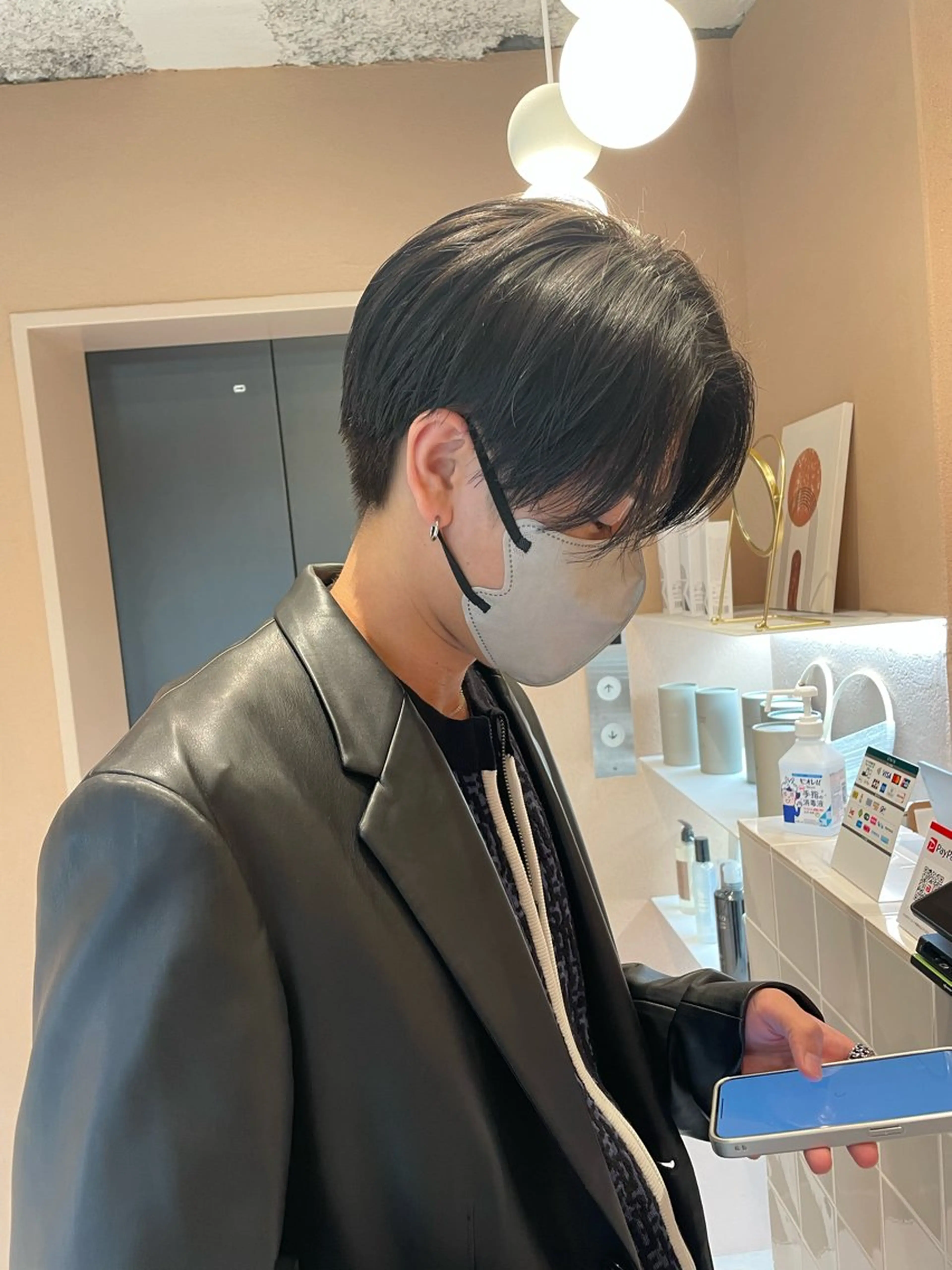 ミディアム メンズ カット スズキ シオリのヘアスタイル