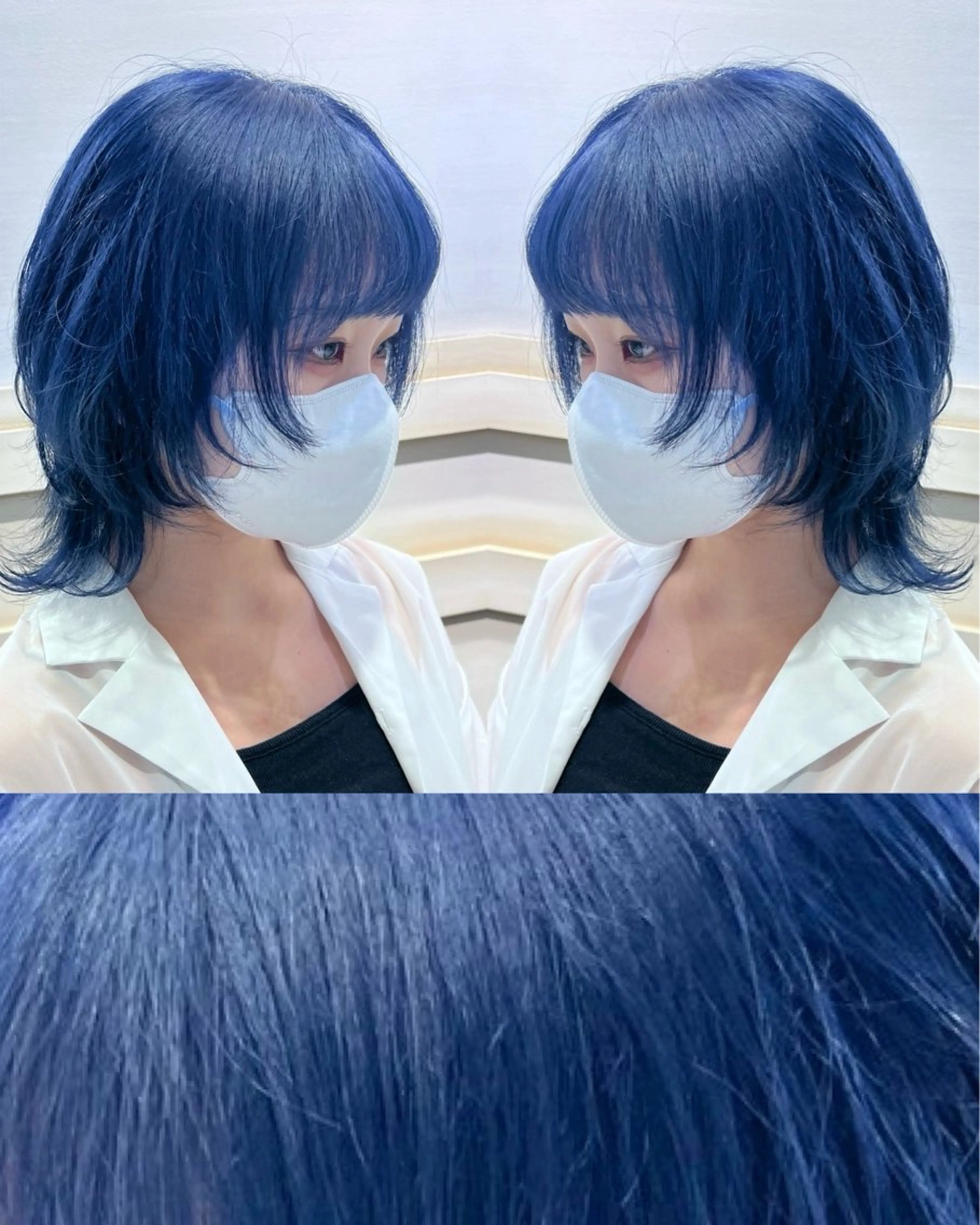 セミロング カラー ヘアカラー ハイトーン/ブリーチ 💙みずき💙のヘアスタイル