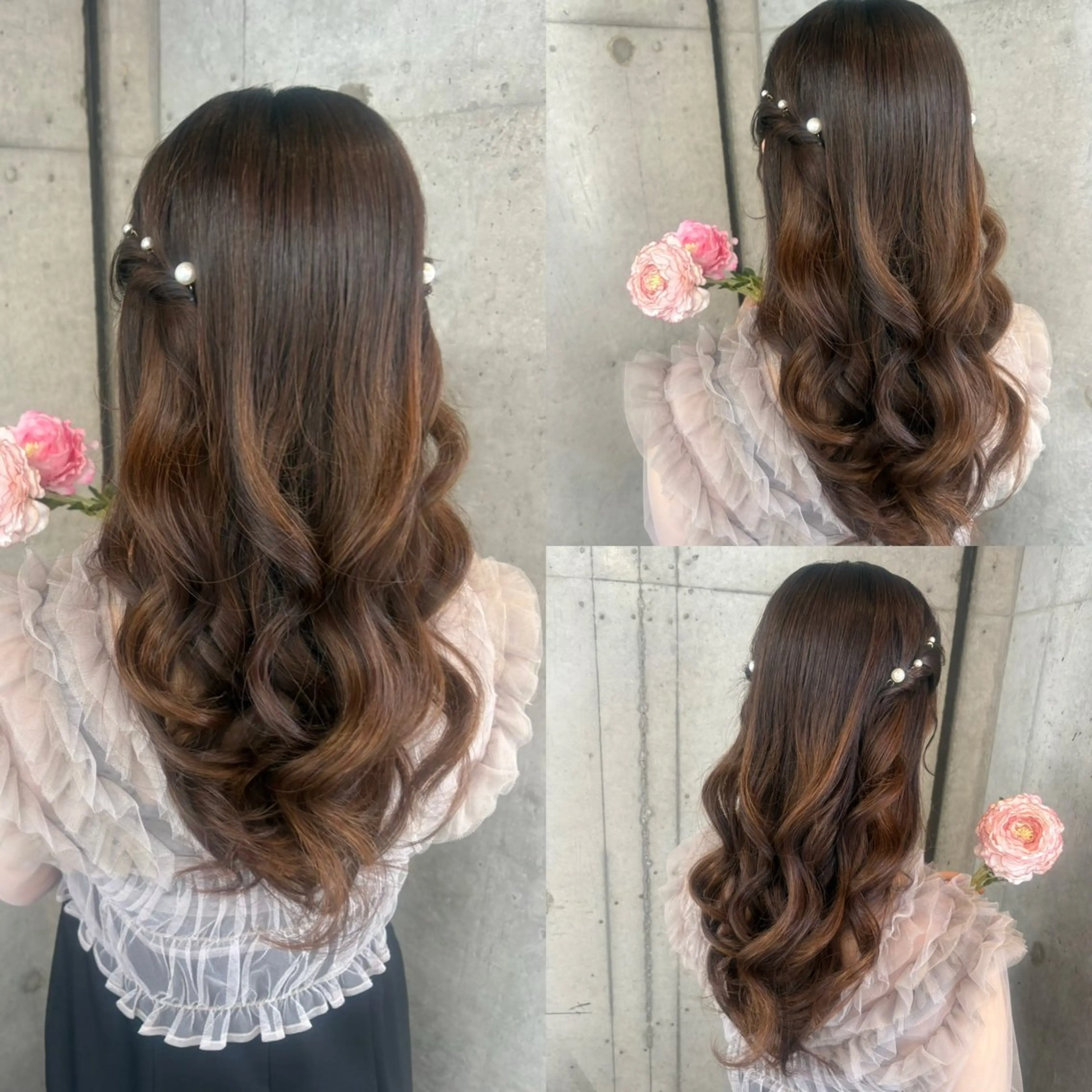 ロング ヘアアレンジ ヘアセット 美髪× ヘアセット✨Araiのヘアスタイル