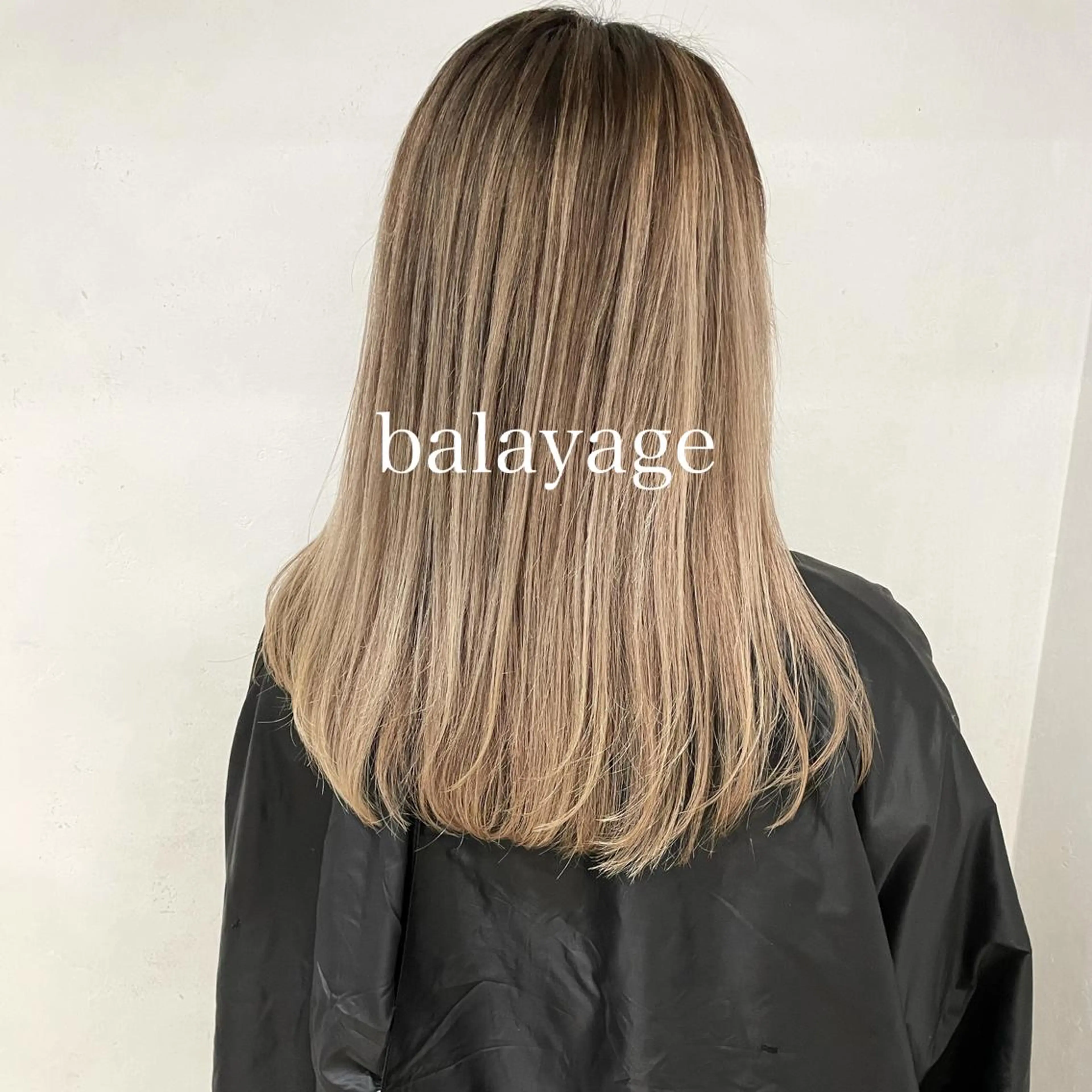 セミロング カラー SALOWIN  原宿ash所属・タナカ タクヤのヘアスタイル