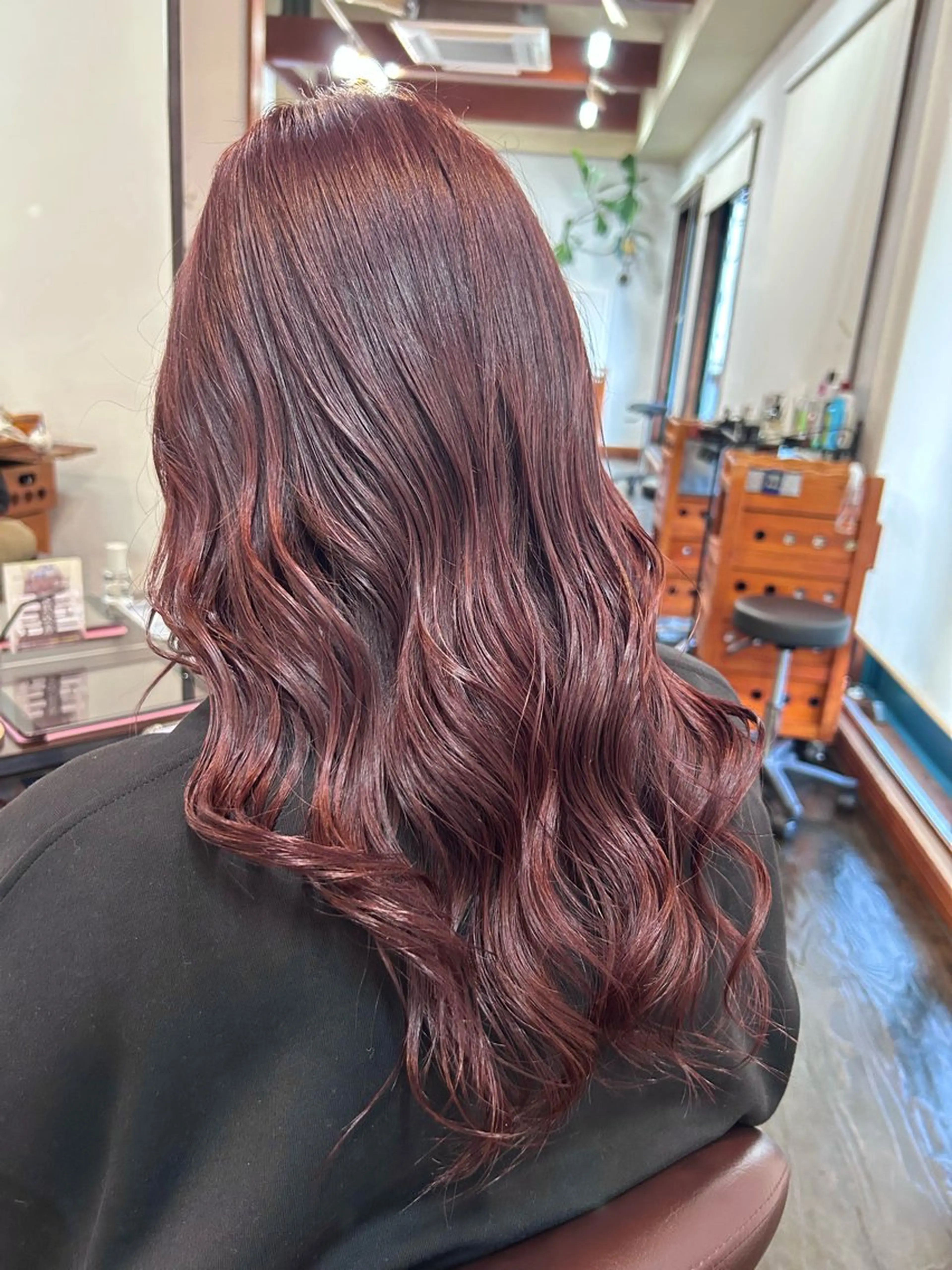 カラー ボルドーカラー 坂本 瑞季 🤍 髪質改善のヘアスタイル