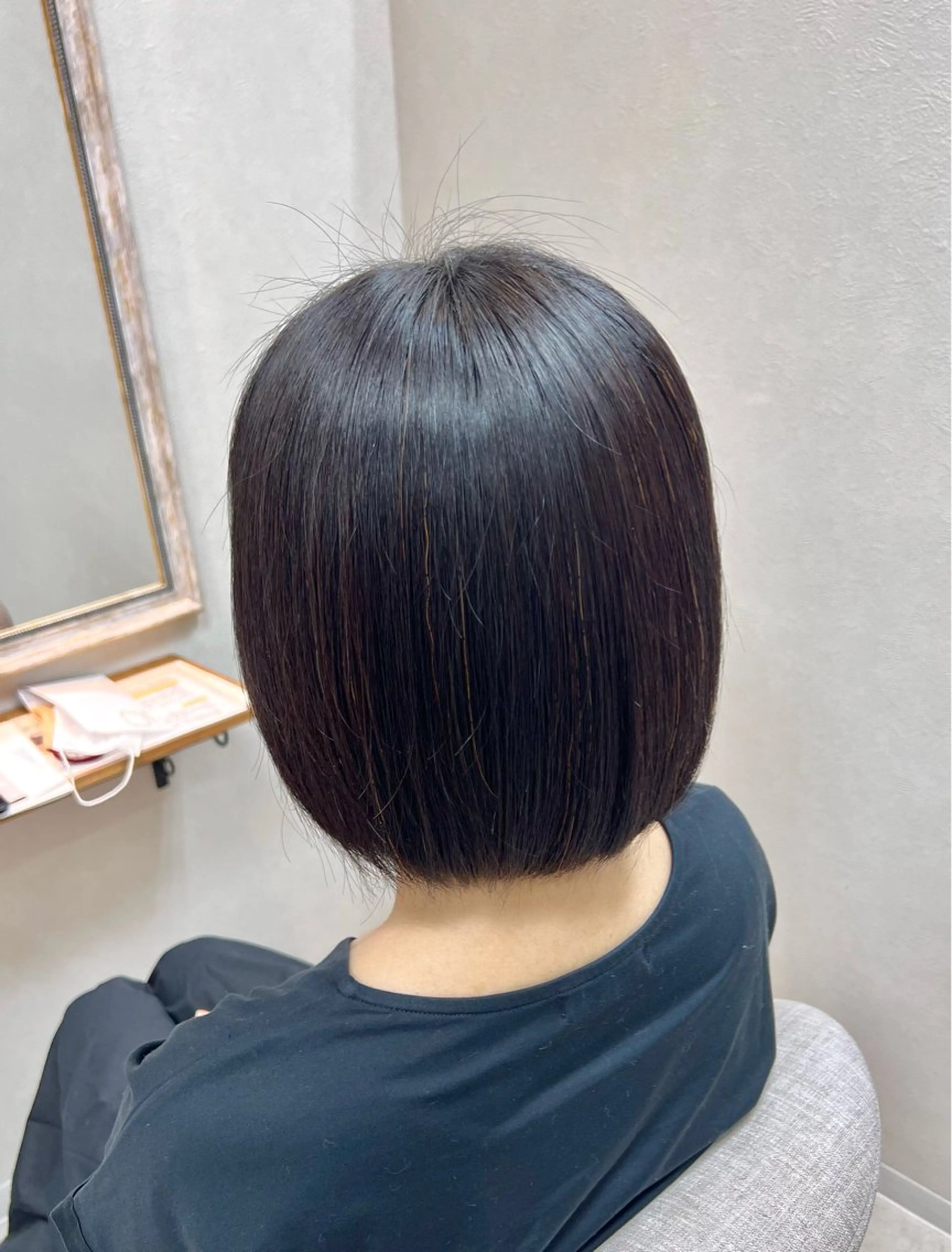 ショート 髪質改善 縮毛矯正 カット 縮毛矯正 トリートメント ショート/白髪ぼかし 君和田若菜のヘアスタイル