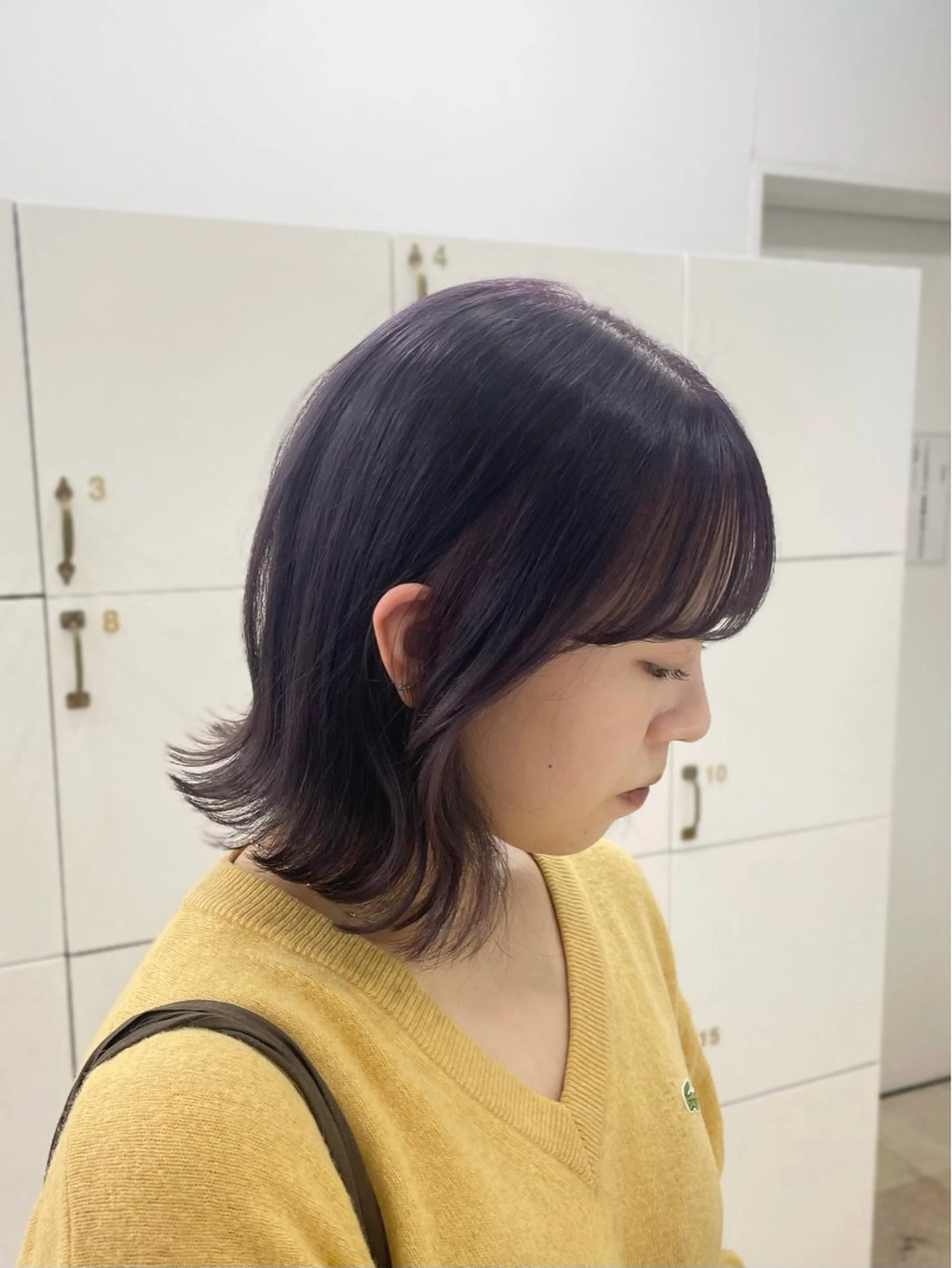 カラー ブリーチ グレージュ ラベンダーカラー ラベンダーグレージュ ラベンダーグレー 🫧あやね/カットモ デル/仙台美容室🫧のヘアスタイル