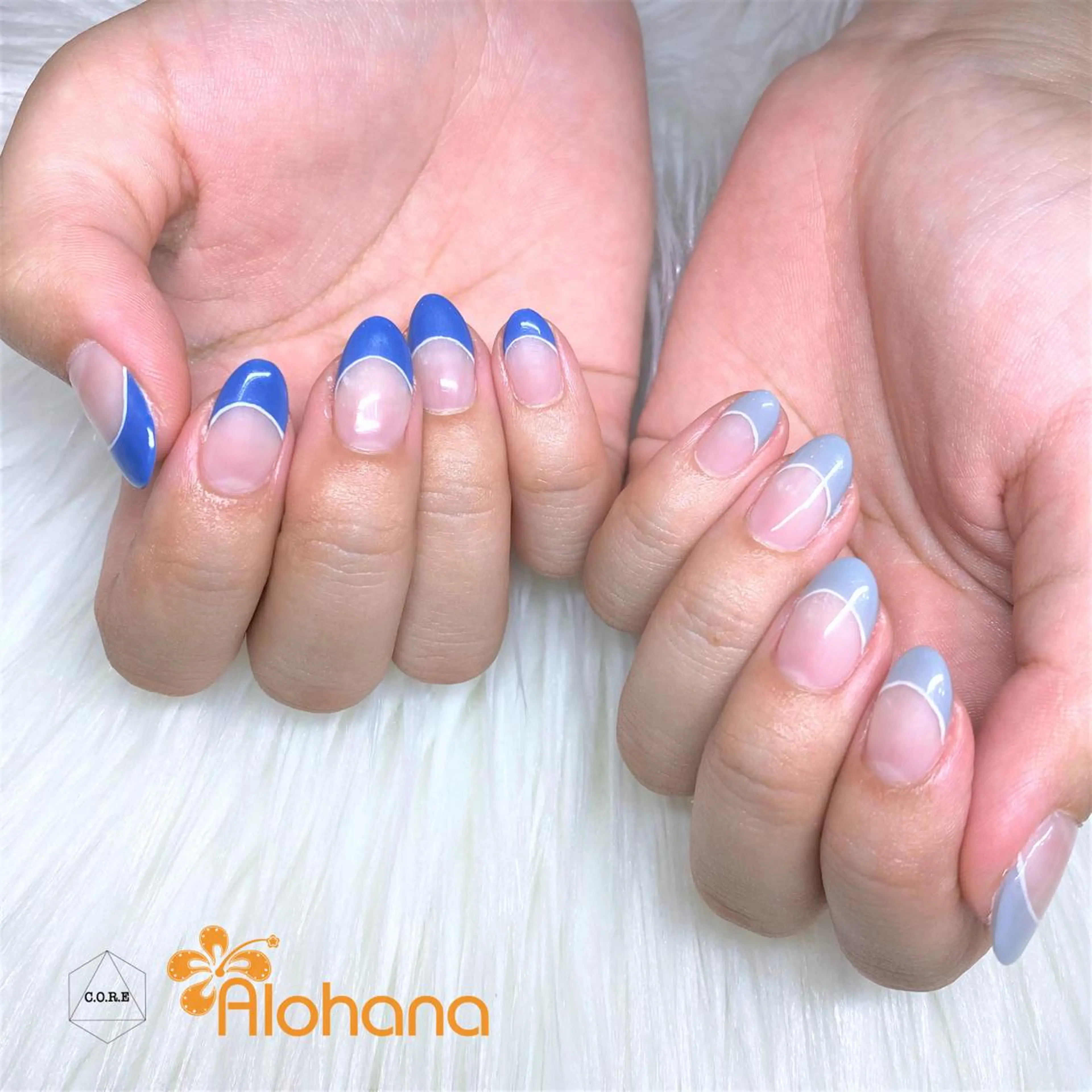 ネイル フレンチネイル ハンドネイル Alohana Minaのネイルデザイン