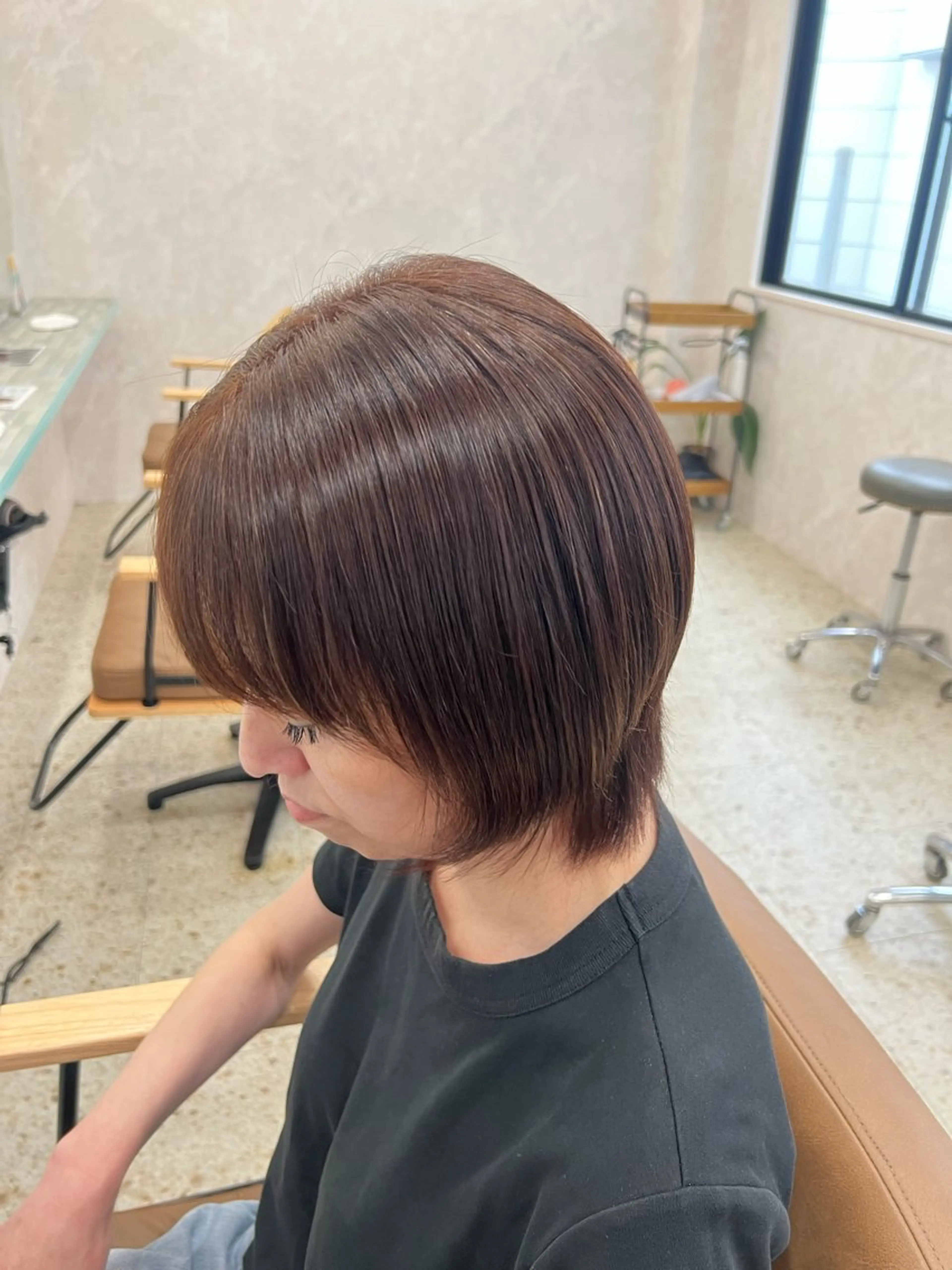 ショート 丸みショート ショートヘア 縮毛矯正 近藤 叶大のヘアスタイル