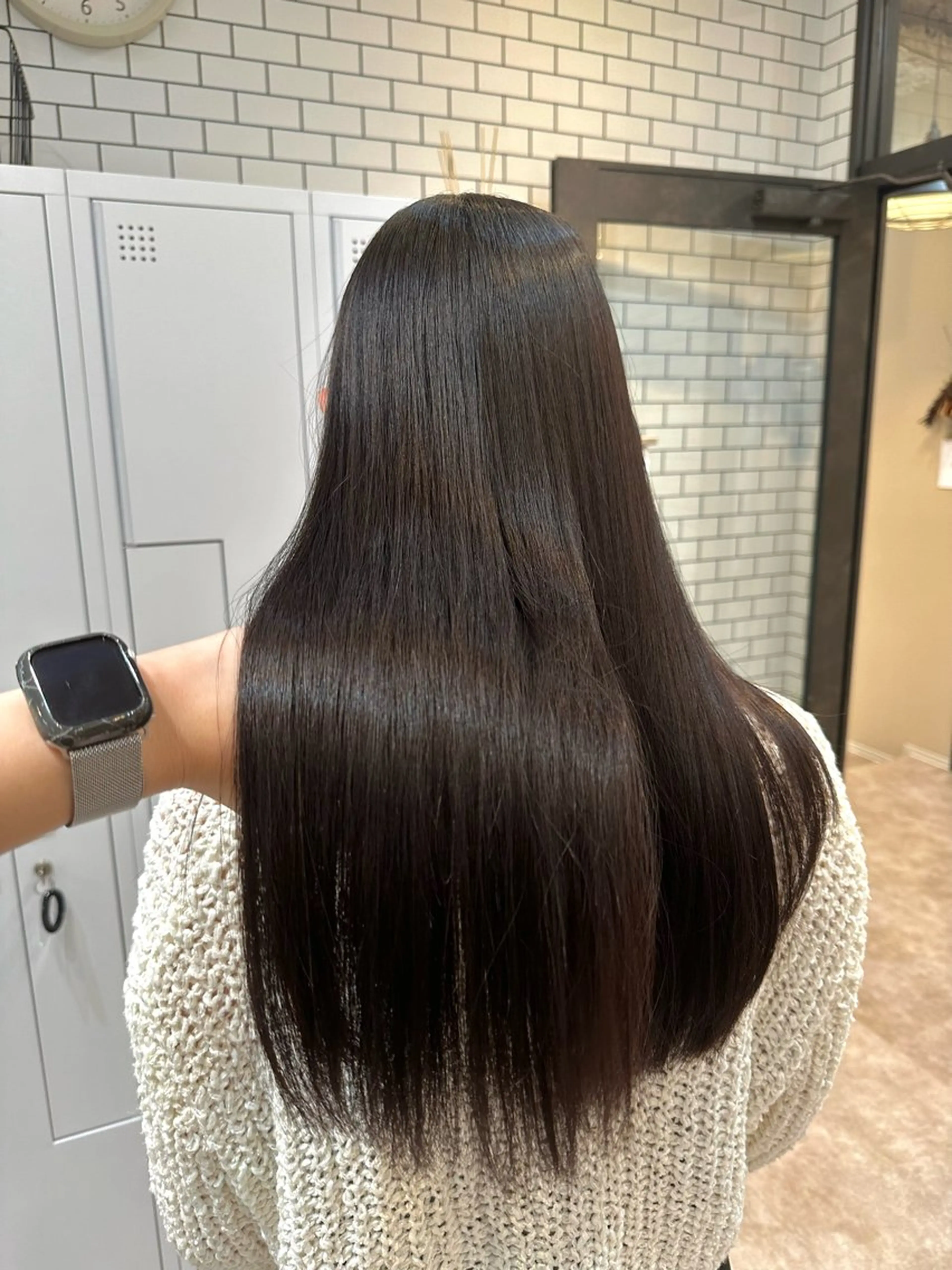 ロング パーマ 縮毛矯正 縮毛矯正 トリートメント Sara newi 🎀透明感🎀のヘアスタイル