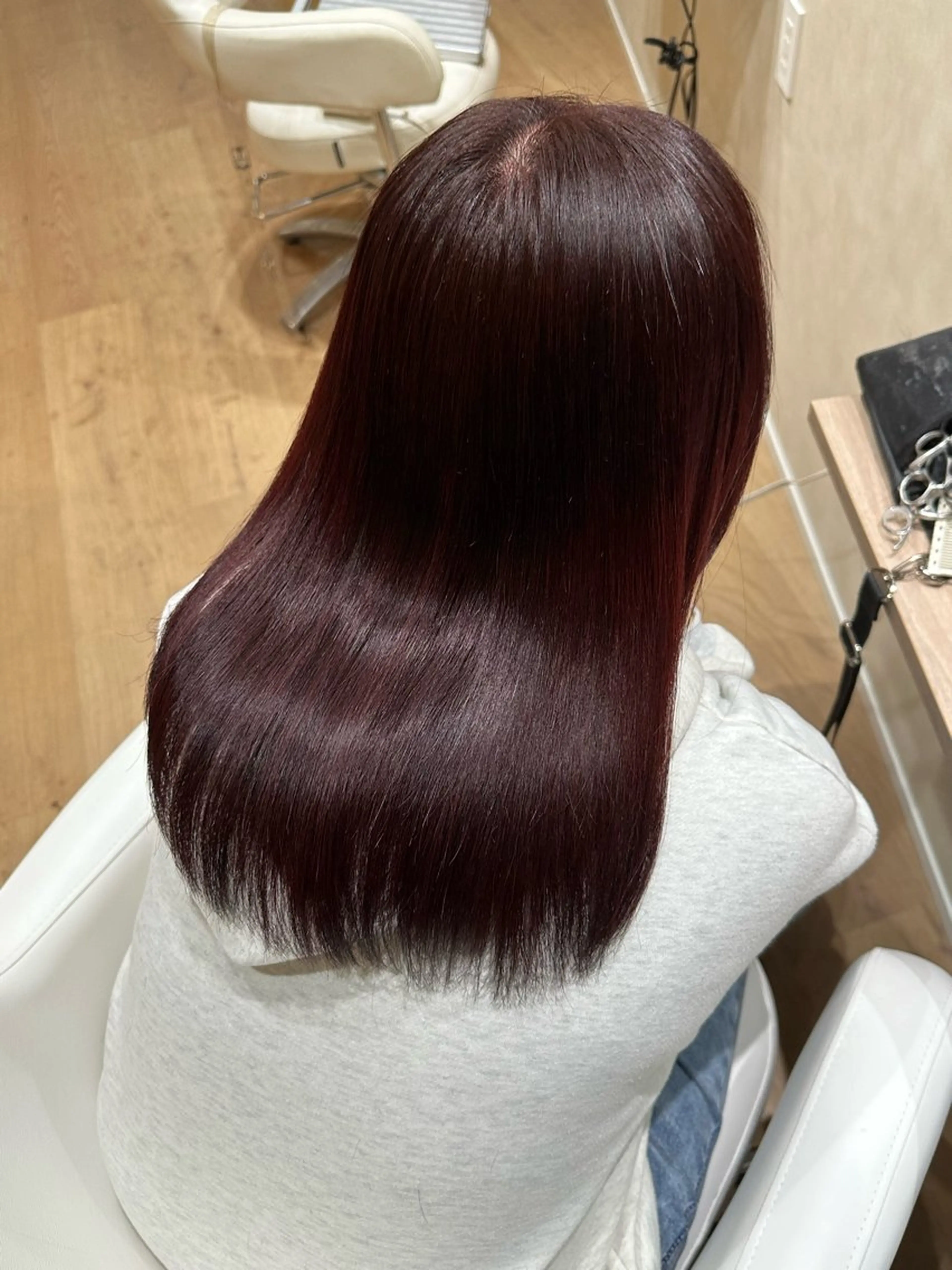 ミディアム ピンクブラウン 髪質改善 ヘアカラー トリートメント 巻ける髪質改善🫧ハ イライト/永田汰伊智のヘアスタイル