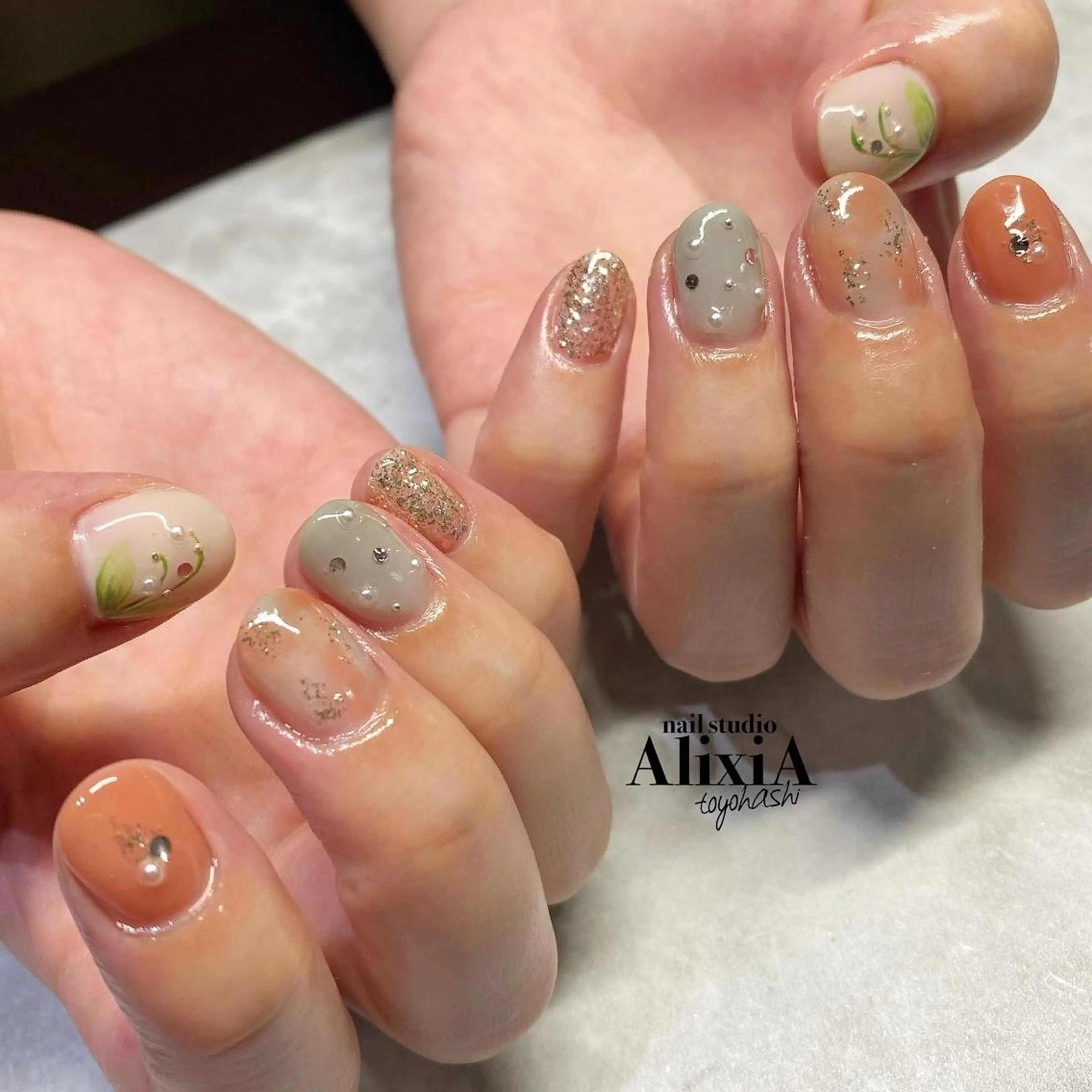 ネイル ハンドネイル AlixiA nail studio所属・AlixiA ゆみのネイルデザイン