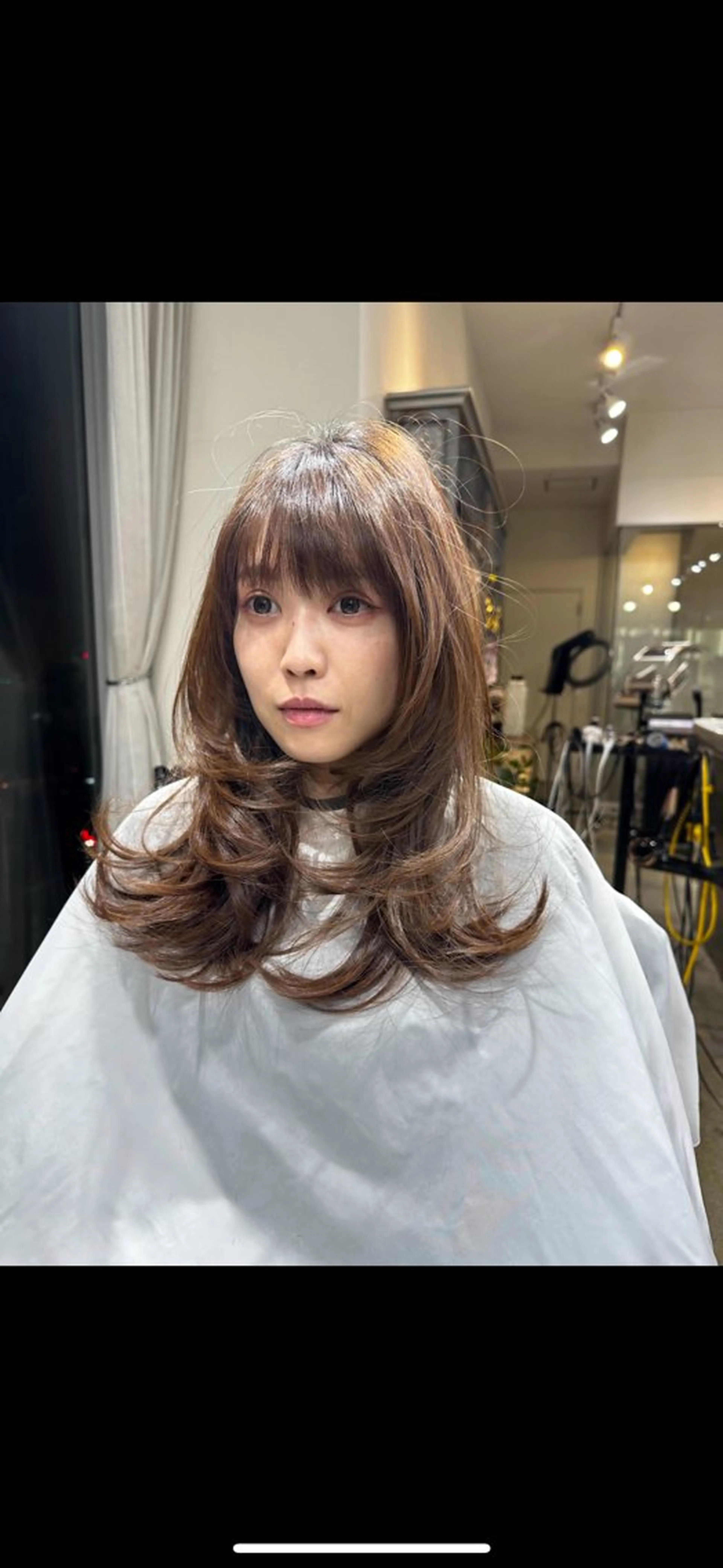 ロング 顔周りカット 大阪/心斎橋 レイヤー/勇介のヘアスタイル