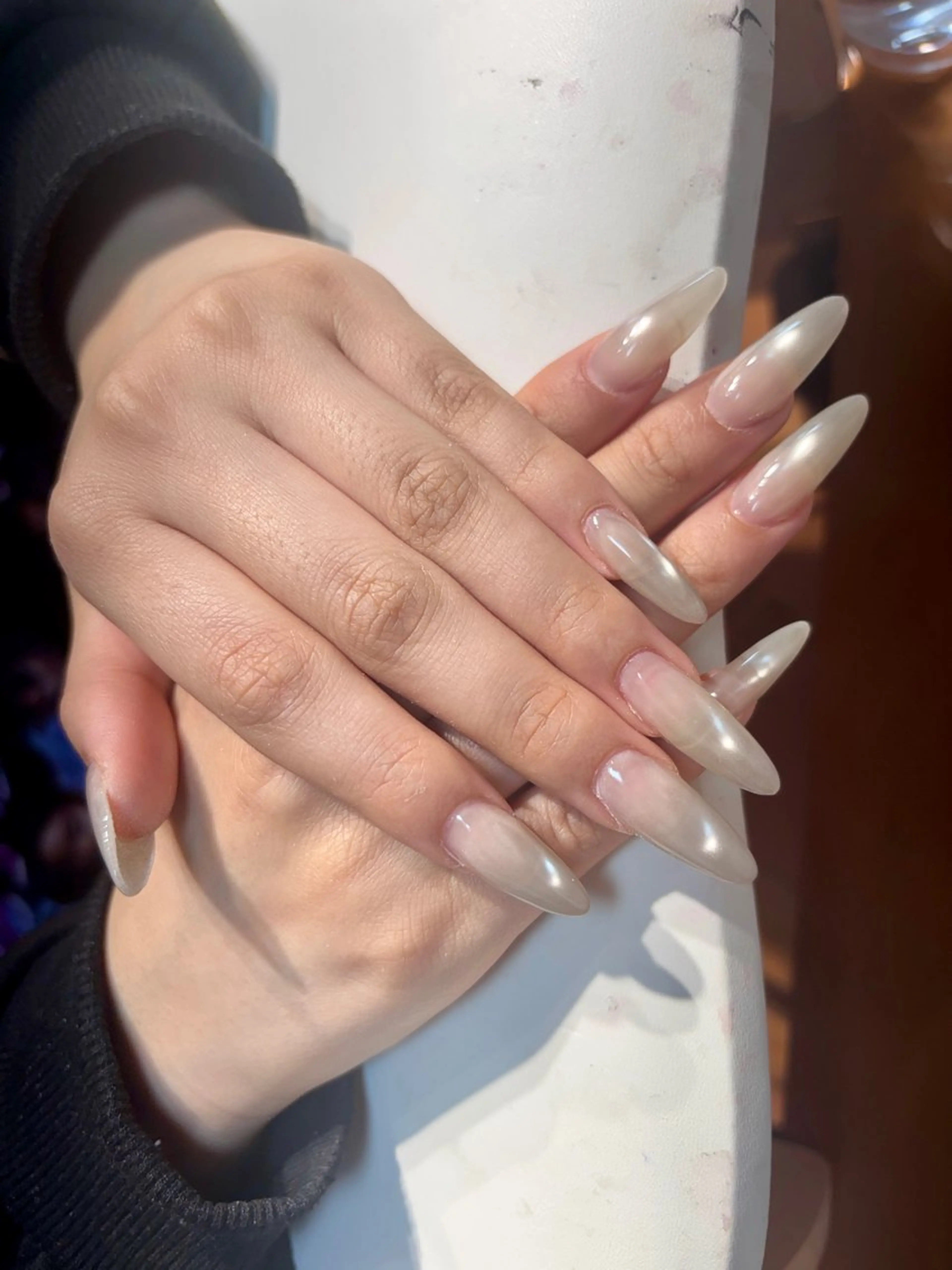 ネイル アートネイル チークネイル 長さ出し フレンチネイル ジェルネイル ハンドネイル ハンドケア Yumi Nail Seiのネイルデザイン