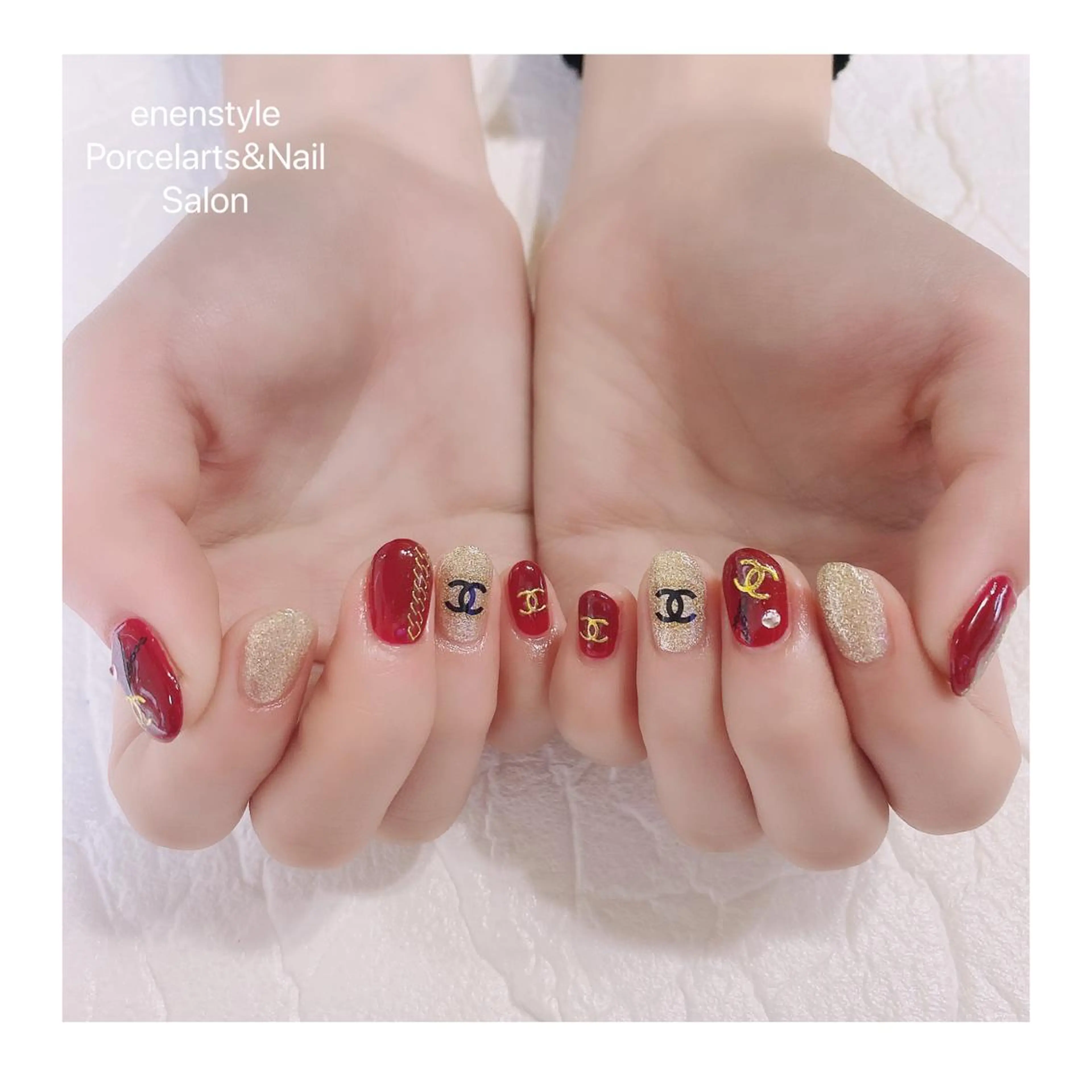 ミディアム ネイル ハンドネイル 👑enen style👑のネイルデザイン