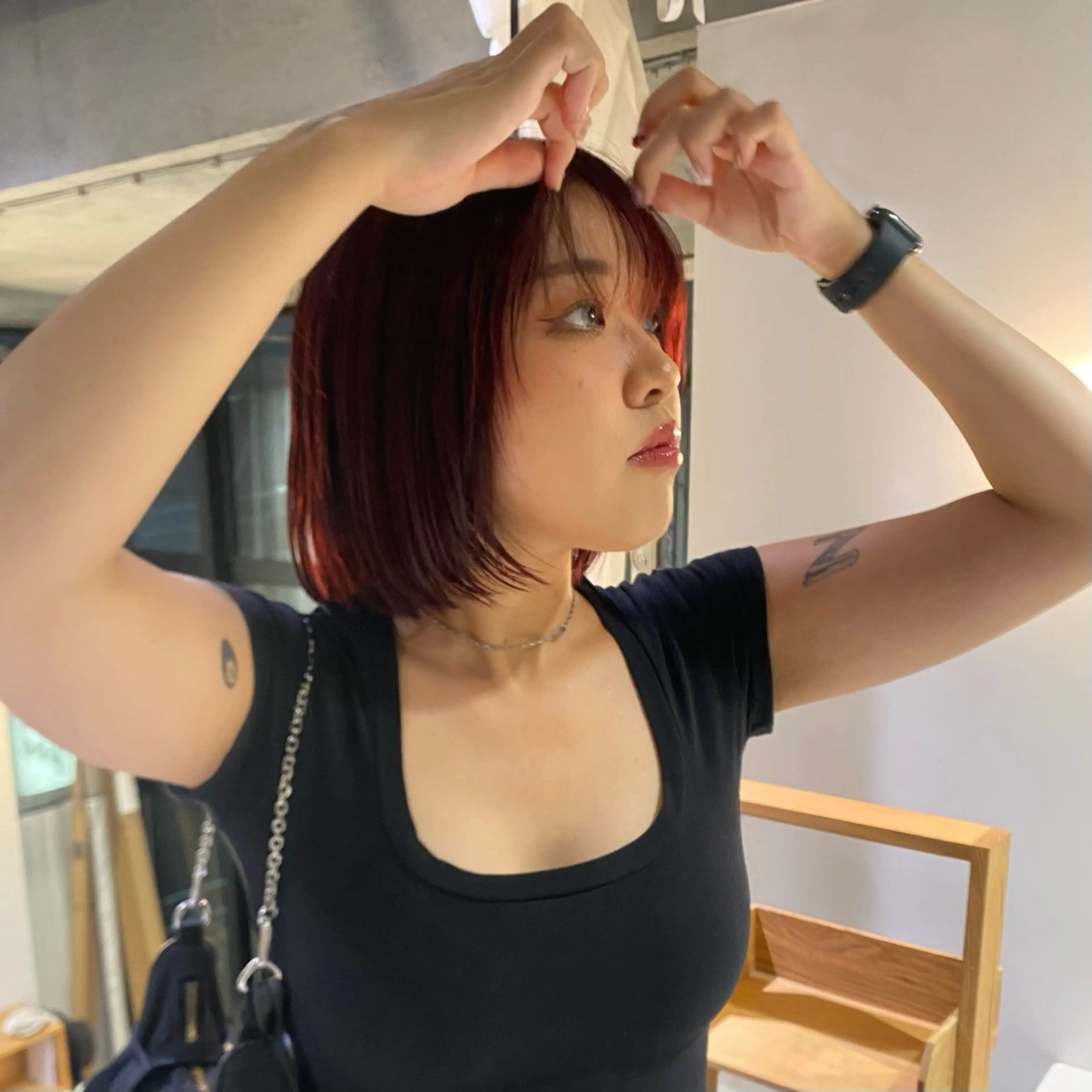 カラー kiyono moekaのヘアスタイル