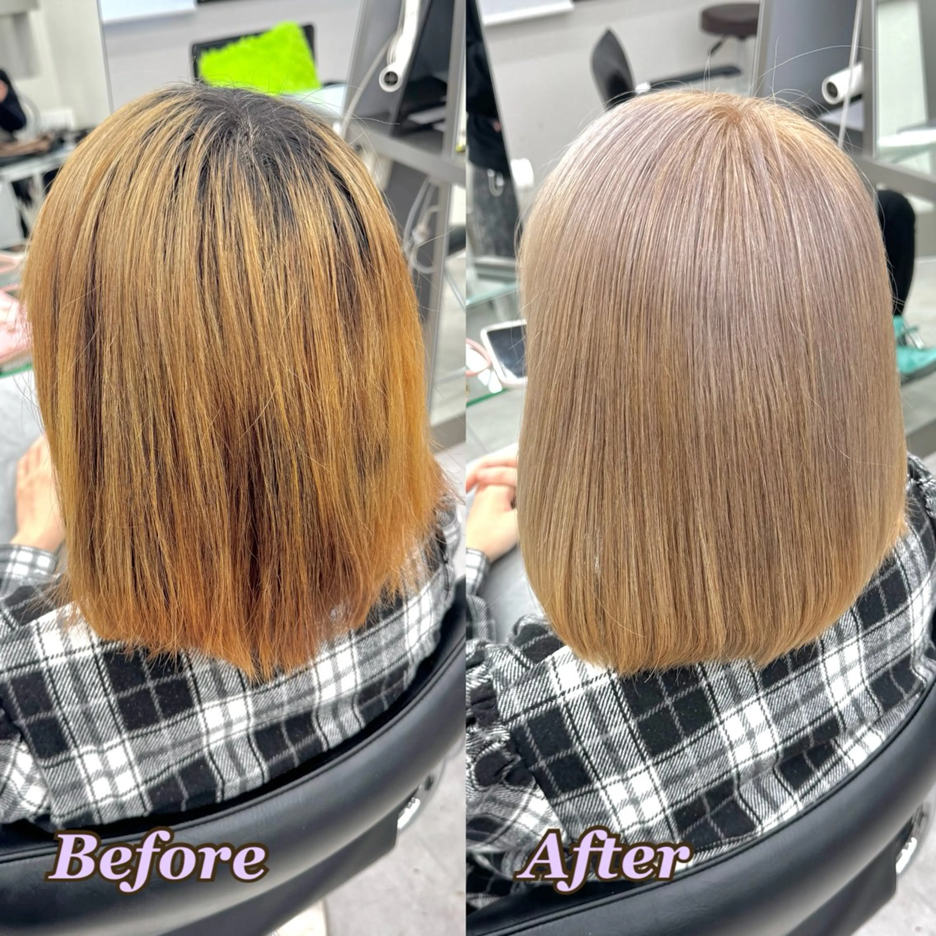 カラー ヘアカラー ヘアメ🎀推しカラー 🥣横浜/しほ🧸のヘアスタイル
