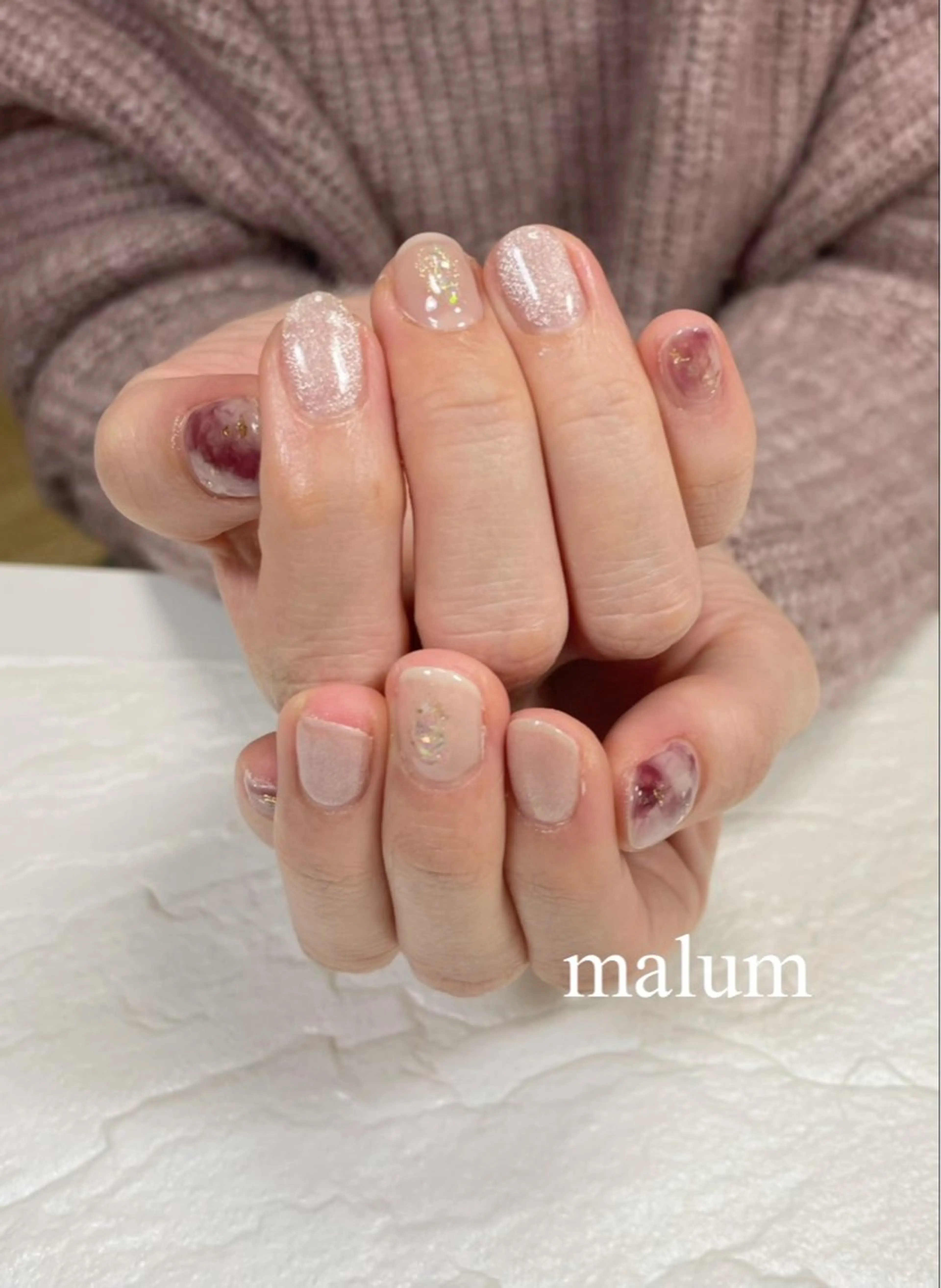 ネイル ハンドネイル malum nailのネイルデザイン