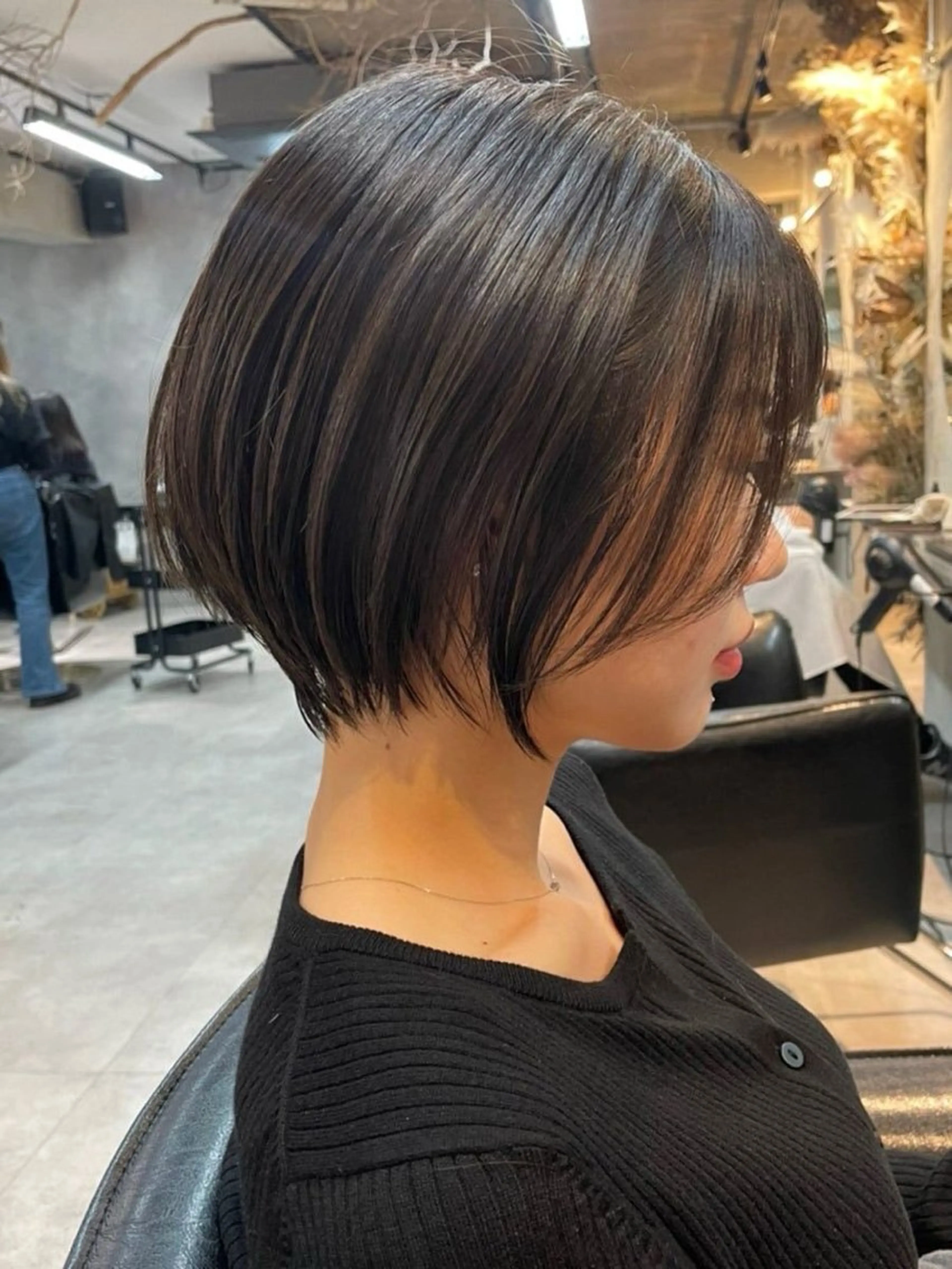 ショート カラー ハイライトカラー ハイライト 髪質改善 ショートヘア 縮毛矯正 内藤　宏紀 tidasmileのヘアスタイル