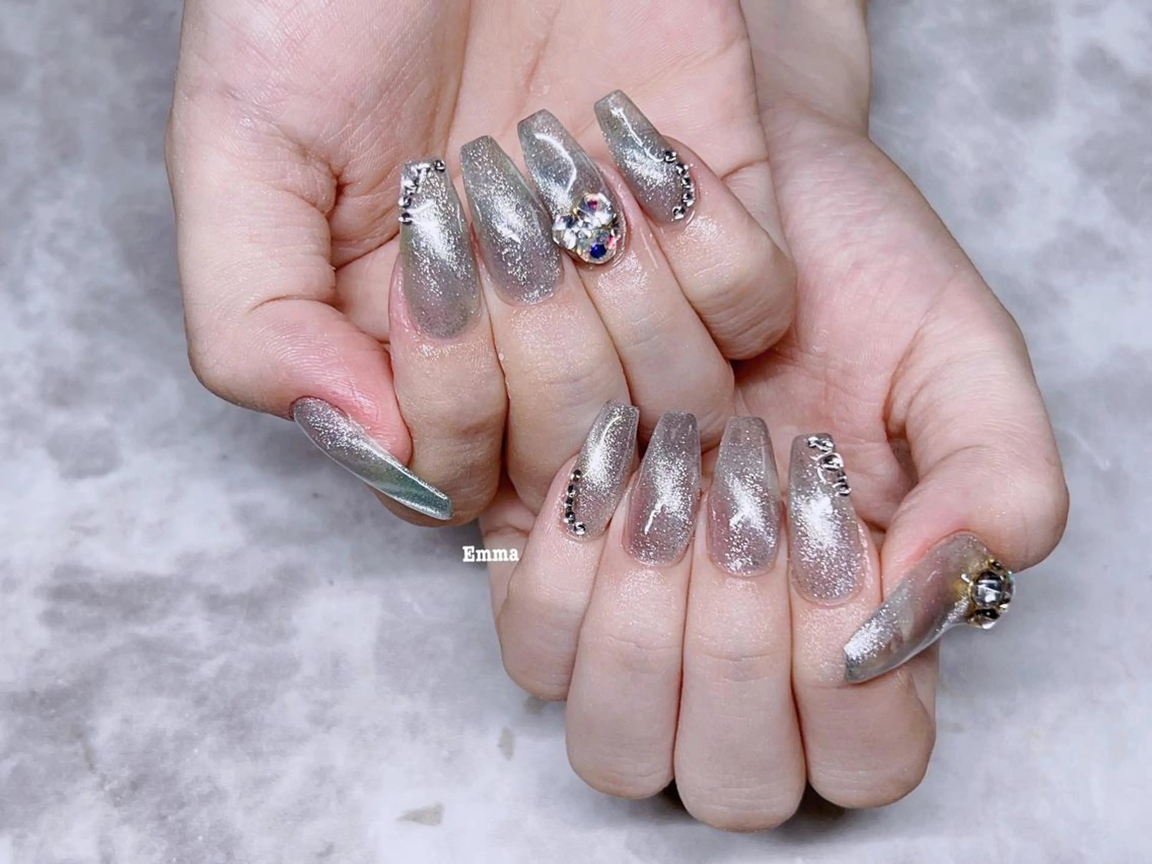 ネイル 長さ出し マグネットネイル ネイルチップ She   Nail所属・ISA_ BELLAのネイルデザイン