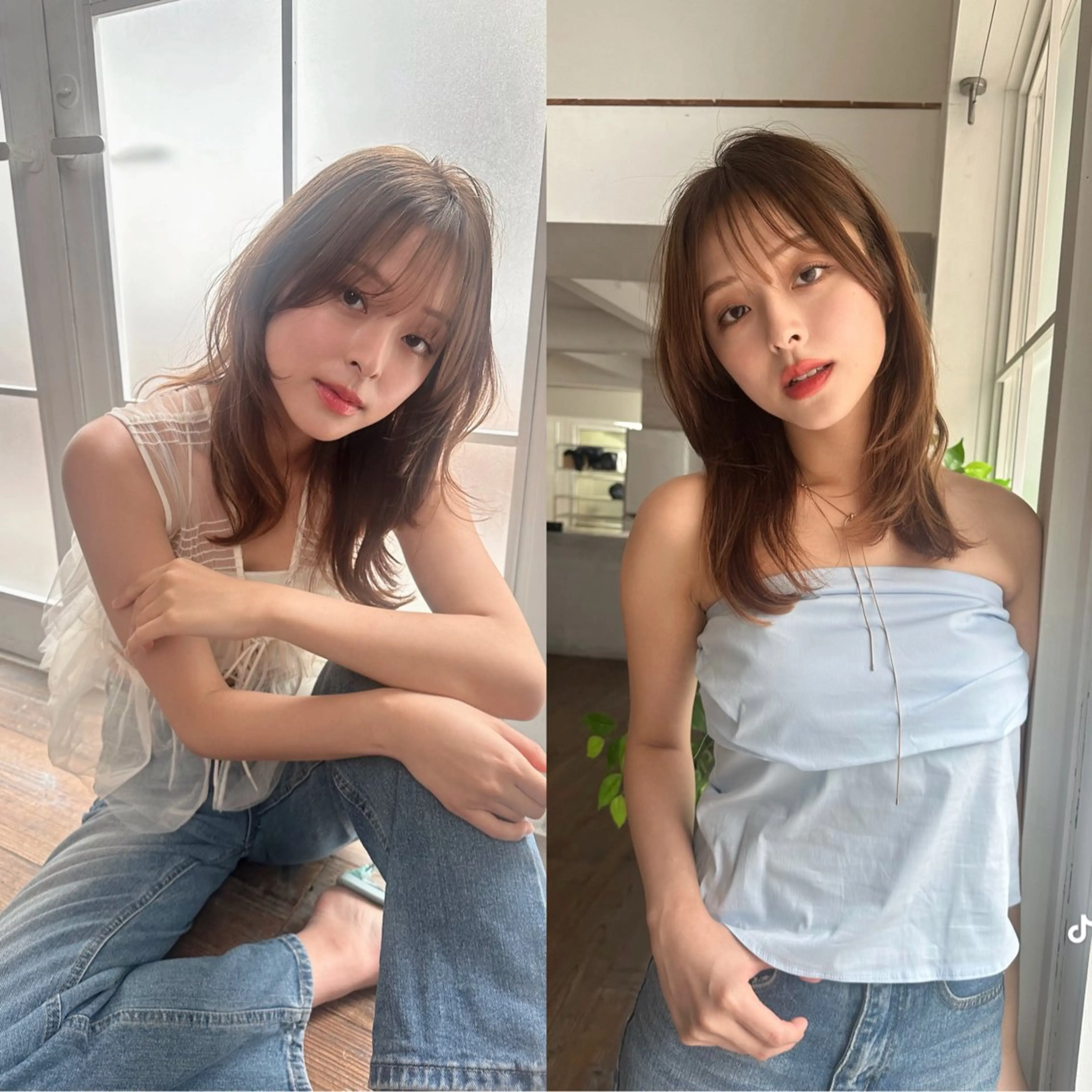 ミディアム 鎌倉 彩のヘアスタイル