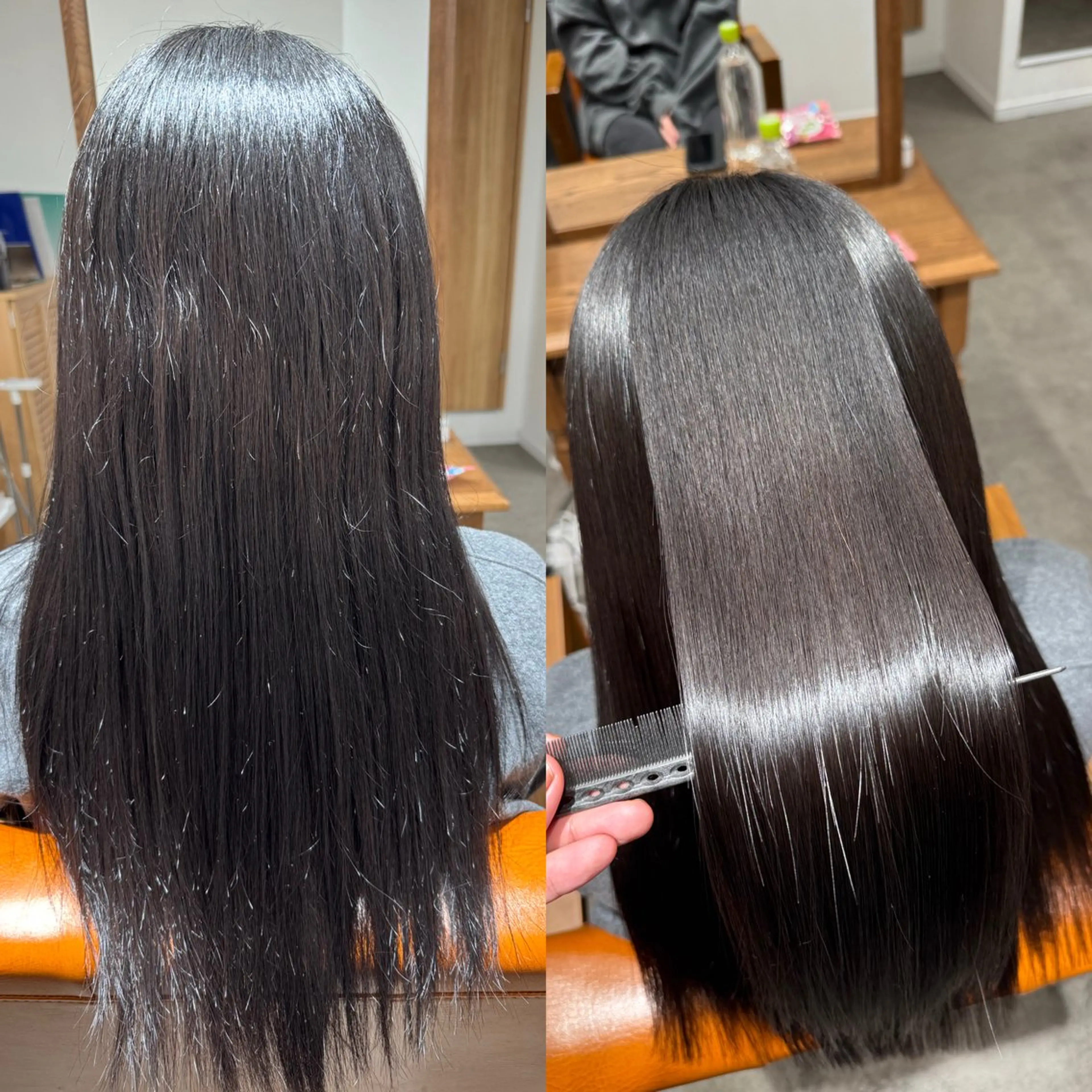 ロング カット 縮毛矯正 トリートメント 髪質改善縮毛✨ 泉谷彪芽のヘアスタイル