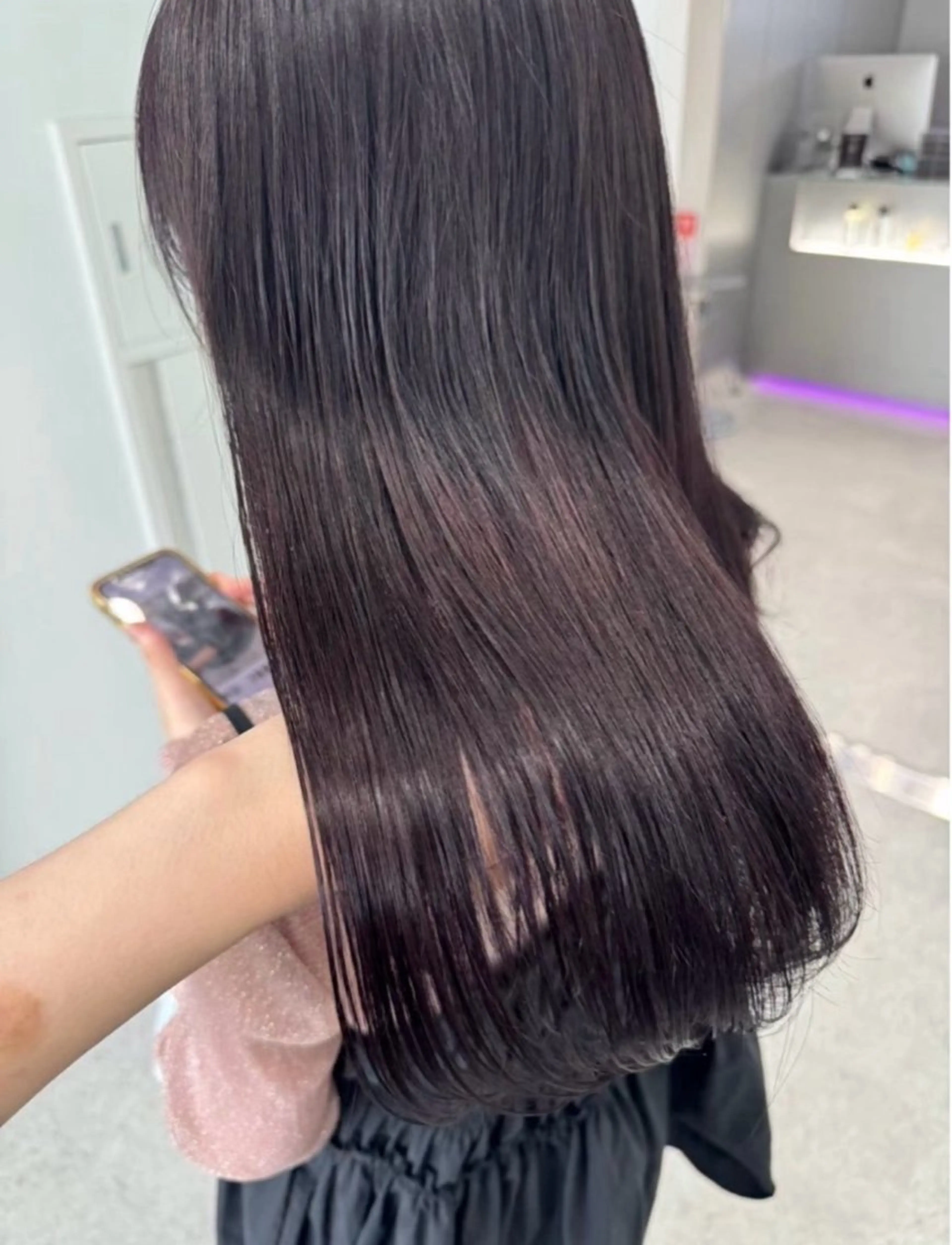 ロング ヘアカラー トリートメント miku/ラベンダー 透明感カラー🪻❤︎のヘアスタイル