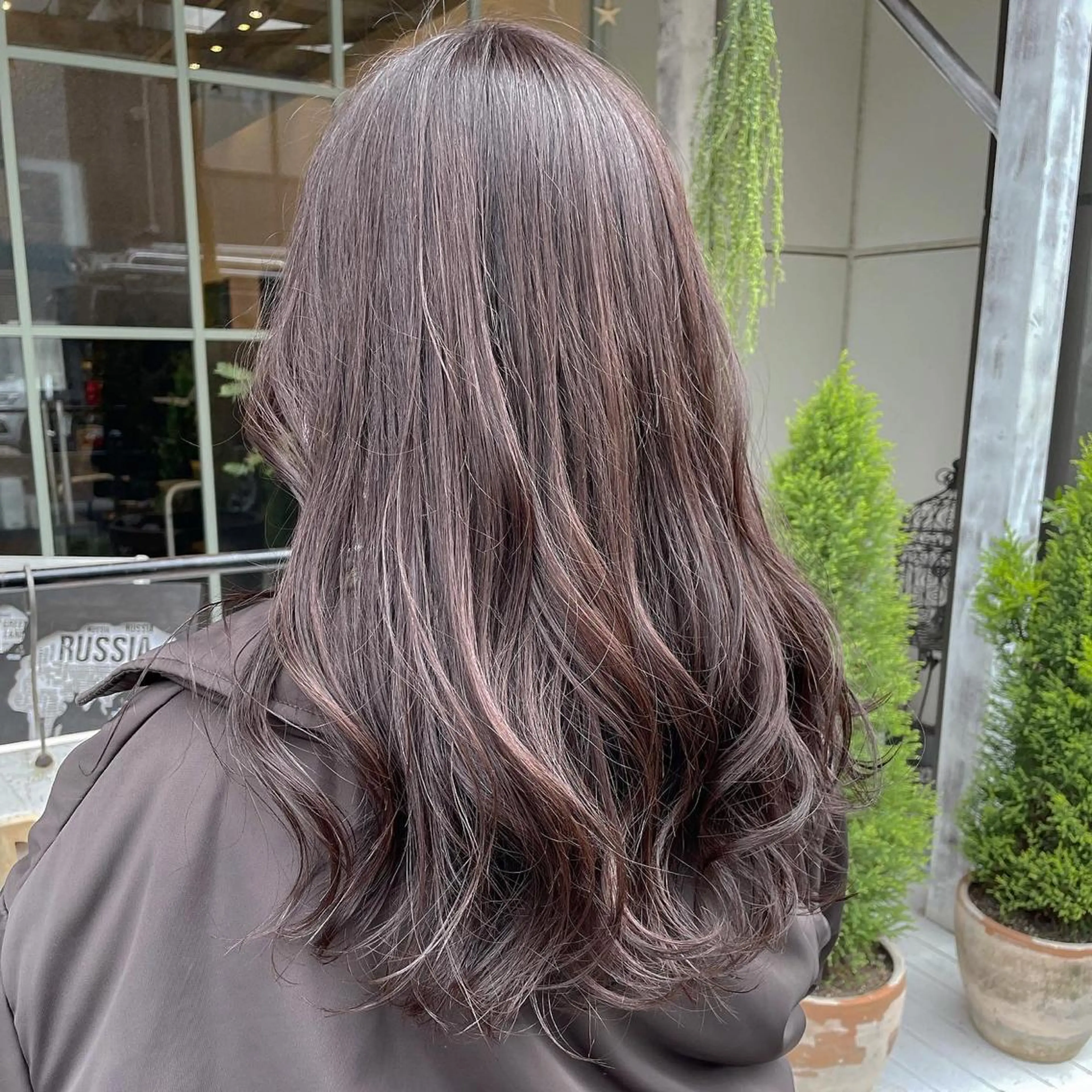 ロング カラー ピンクカラー 【完全個室】髪質改善 暖色カラー/山崎唯奈のヘアスタイル