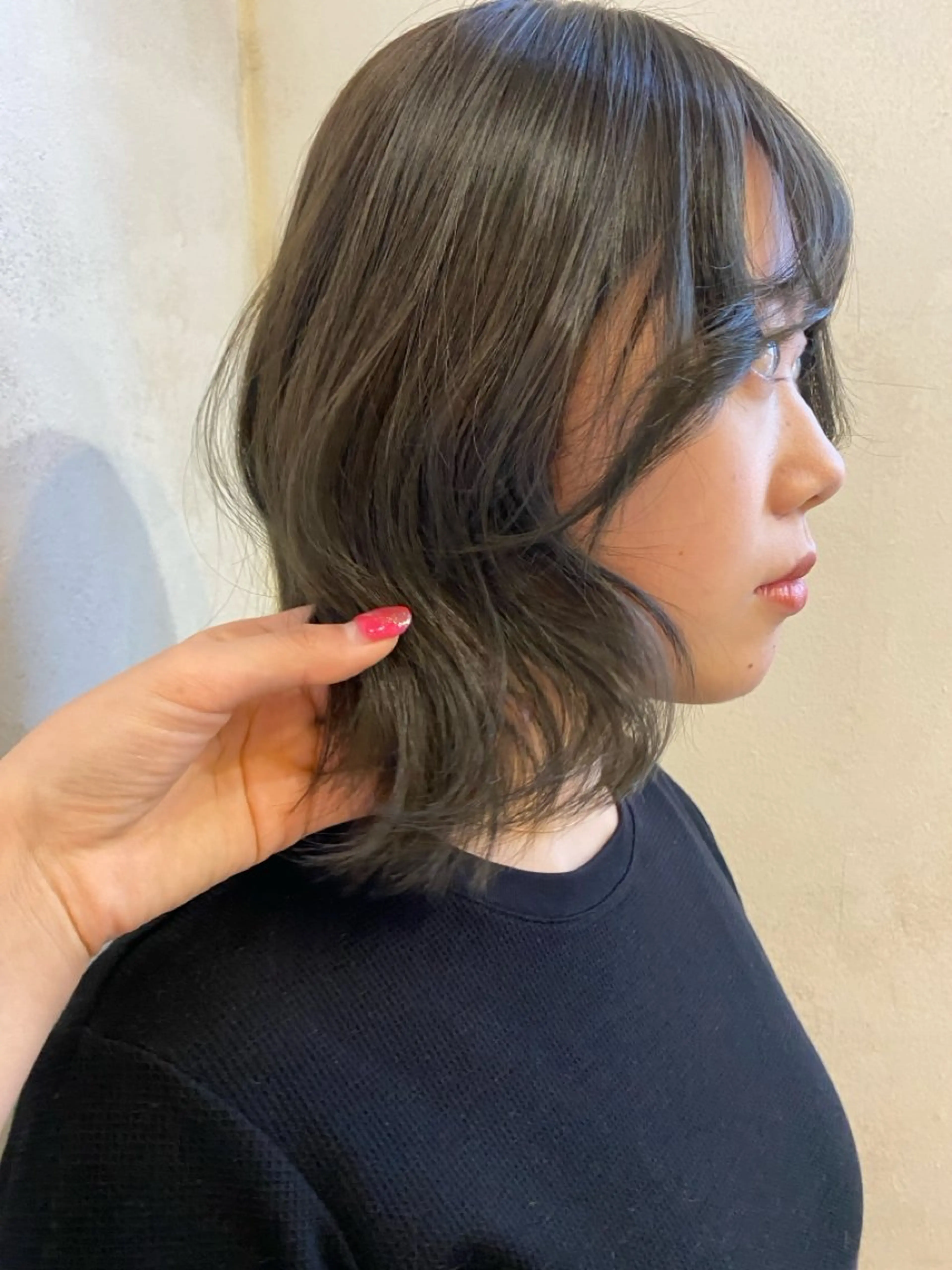 ミディアム カラー abe yuikaのヘアスタイル