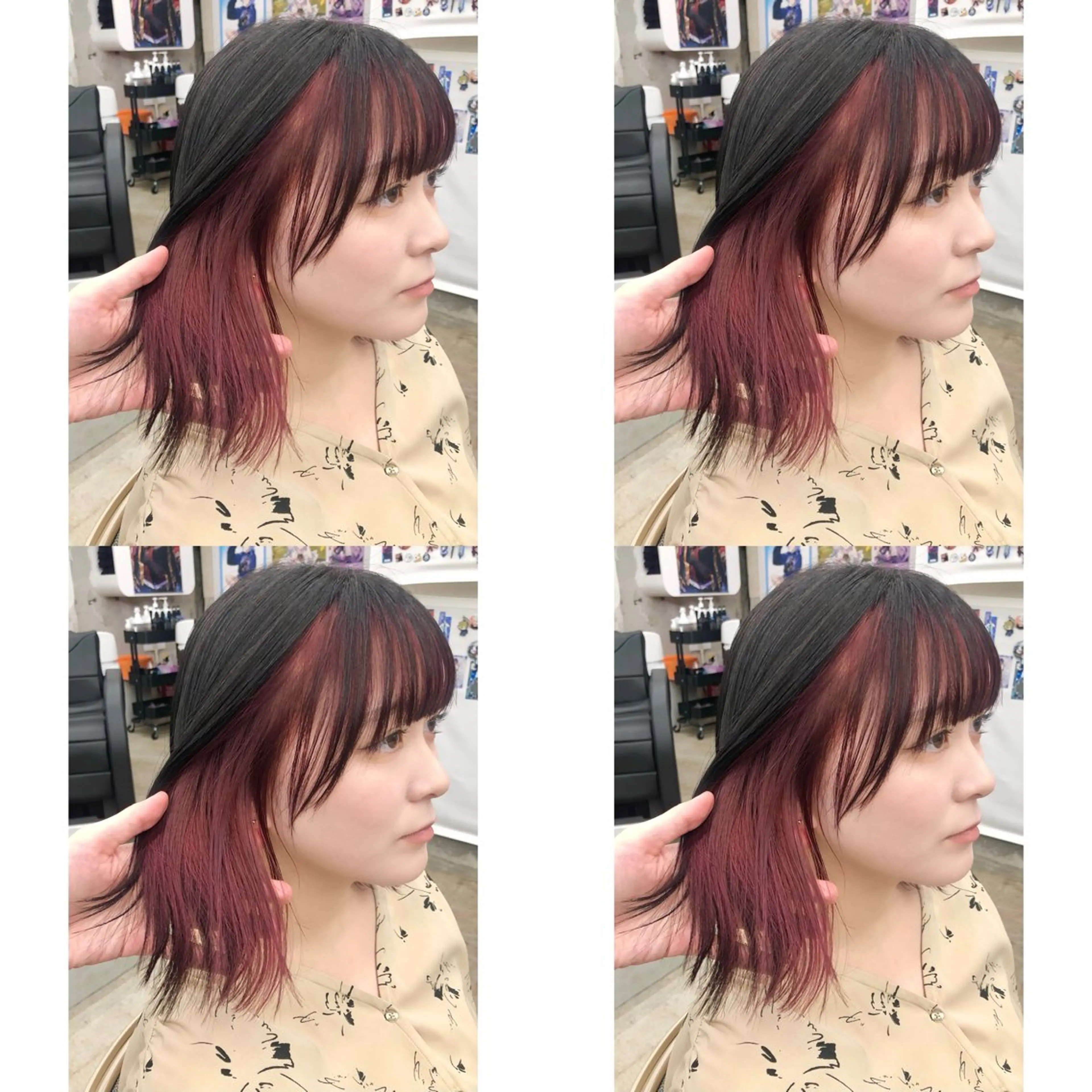 ミディアム カラー 推しカラー✨ オタク美容師ユウカのヘアスタイル