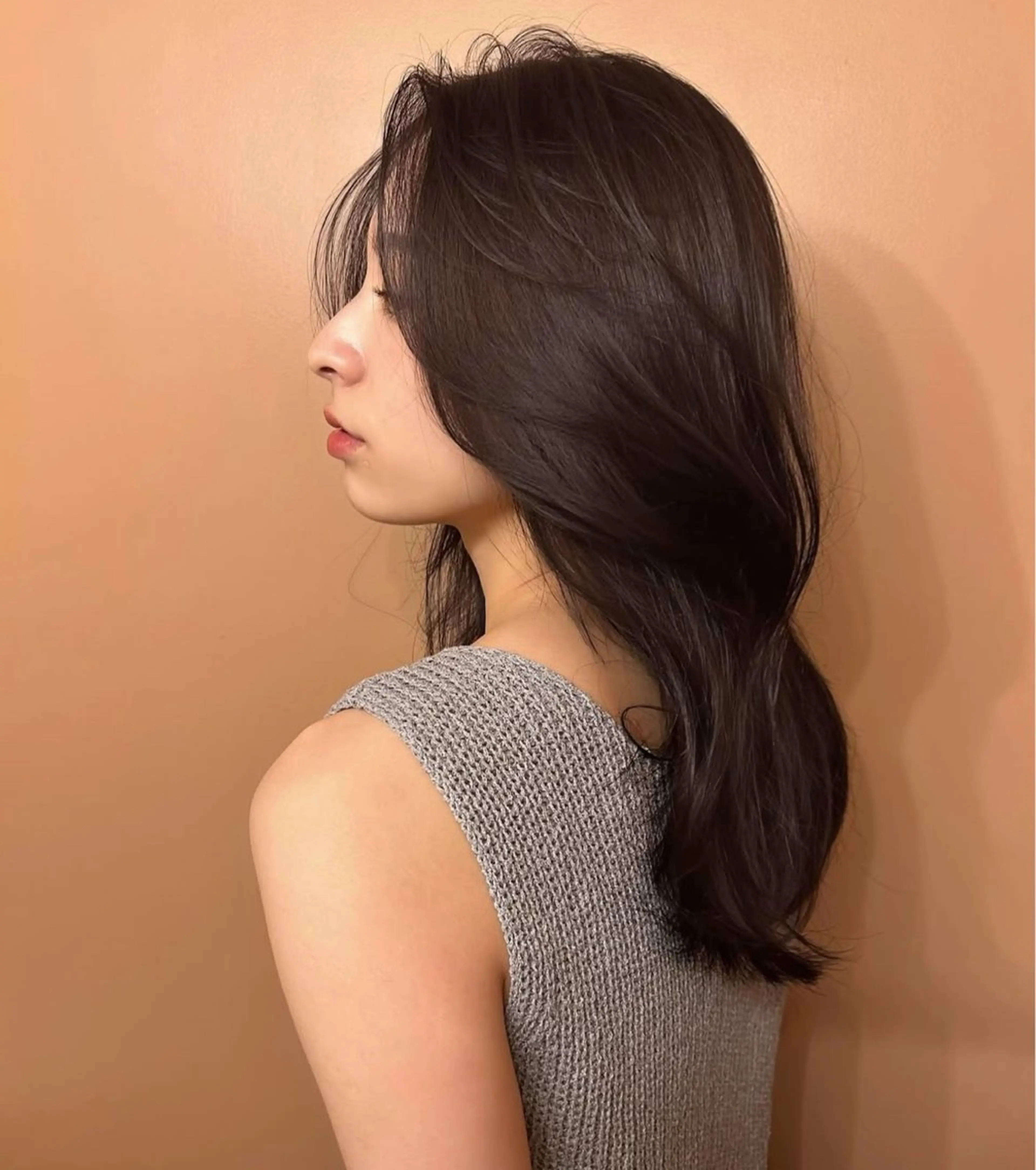 セミロング カラー ❄️暗髪/透明感❄️ /reyのヘアスタイル